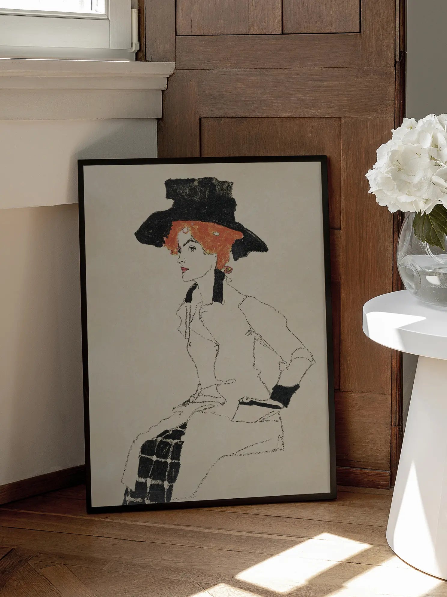 Woman in Hat Poster