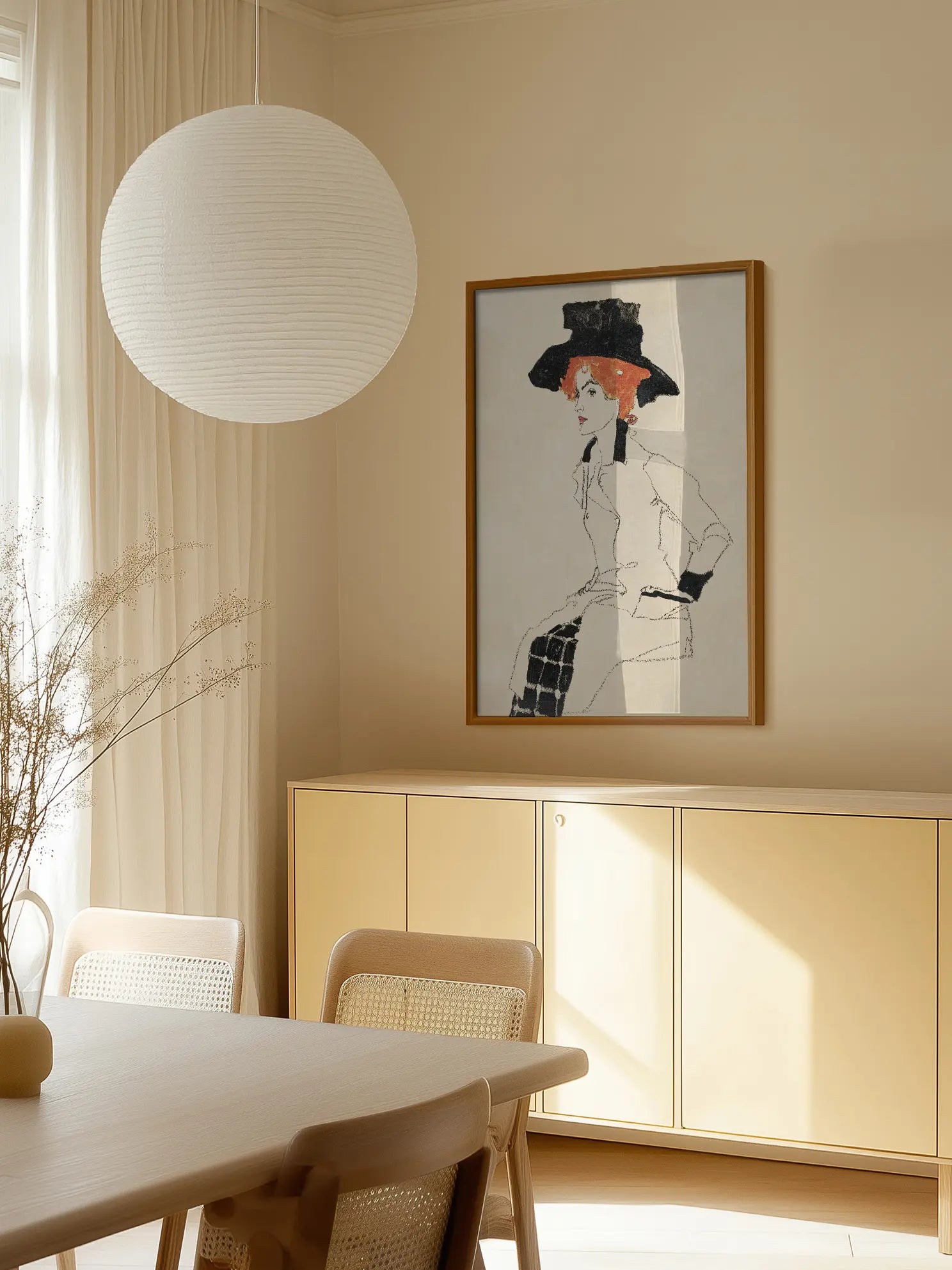 Woman in Hat Poster