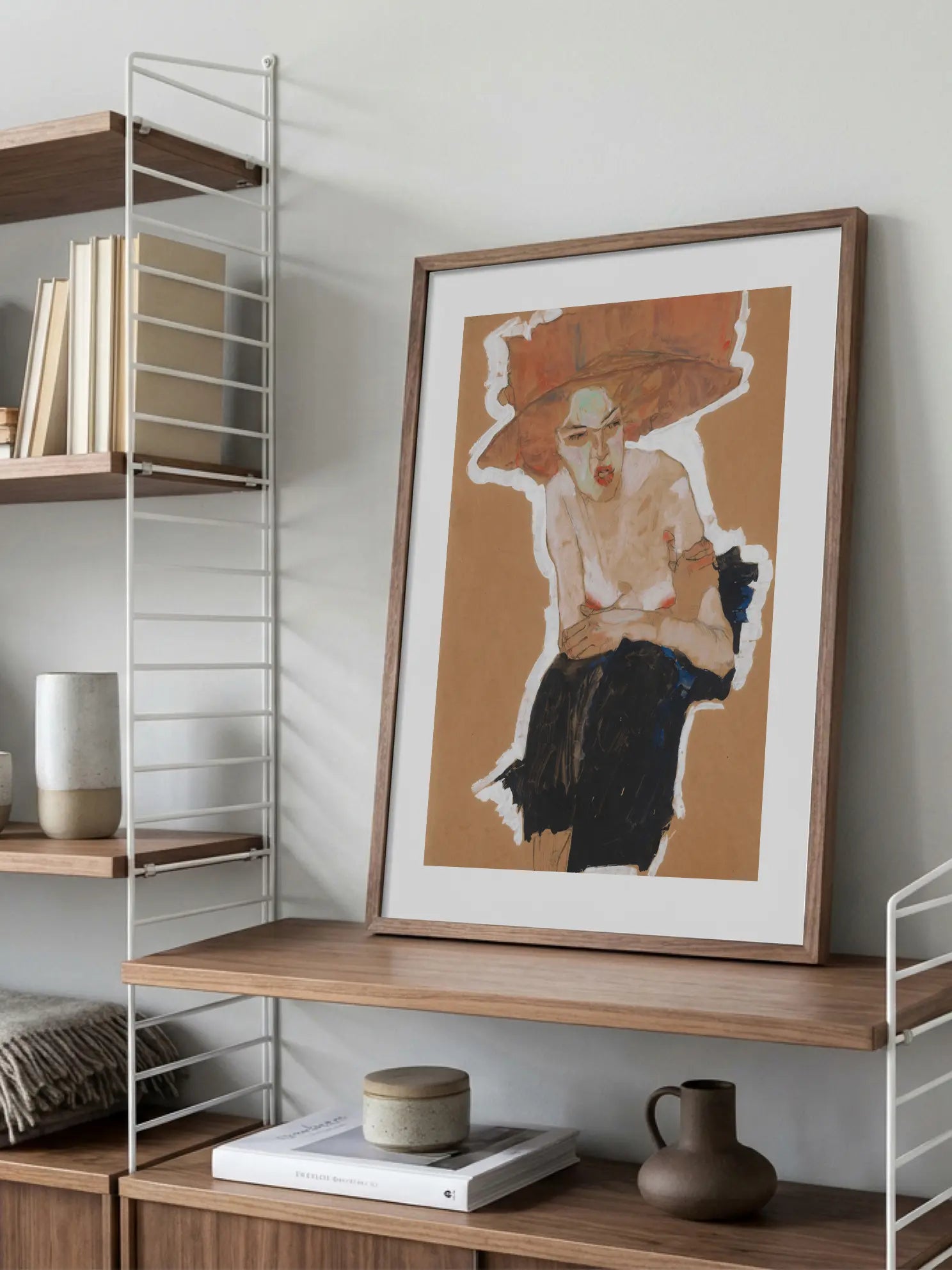 Woman with Hat Poster