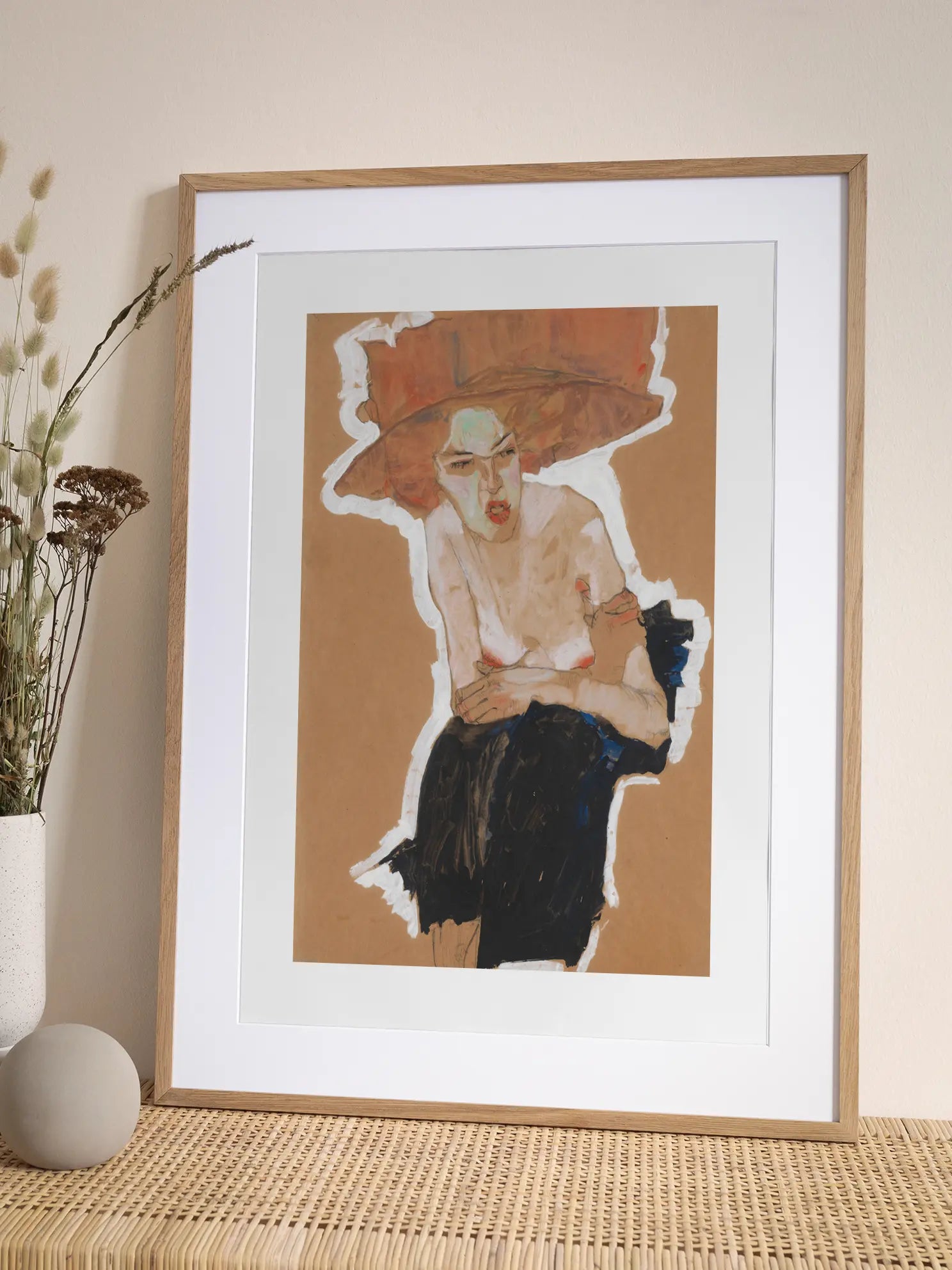 Woman with Hat Poster