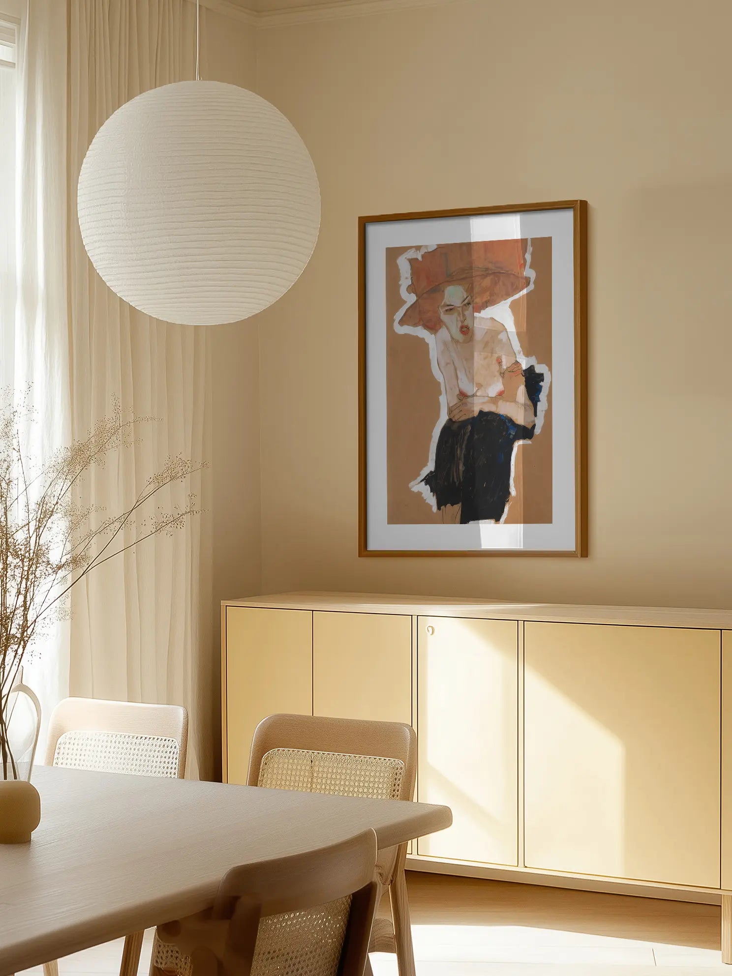 Woman with Hat Poster