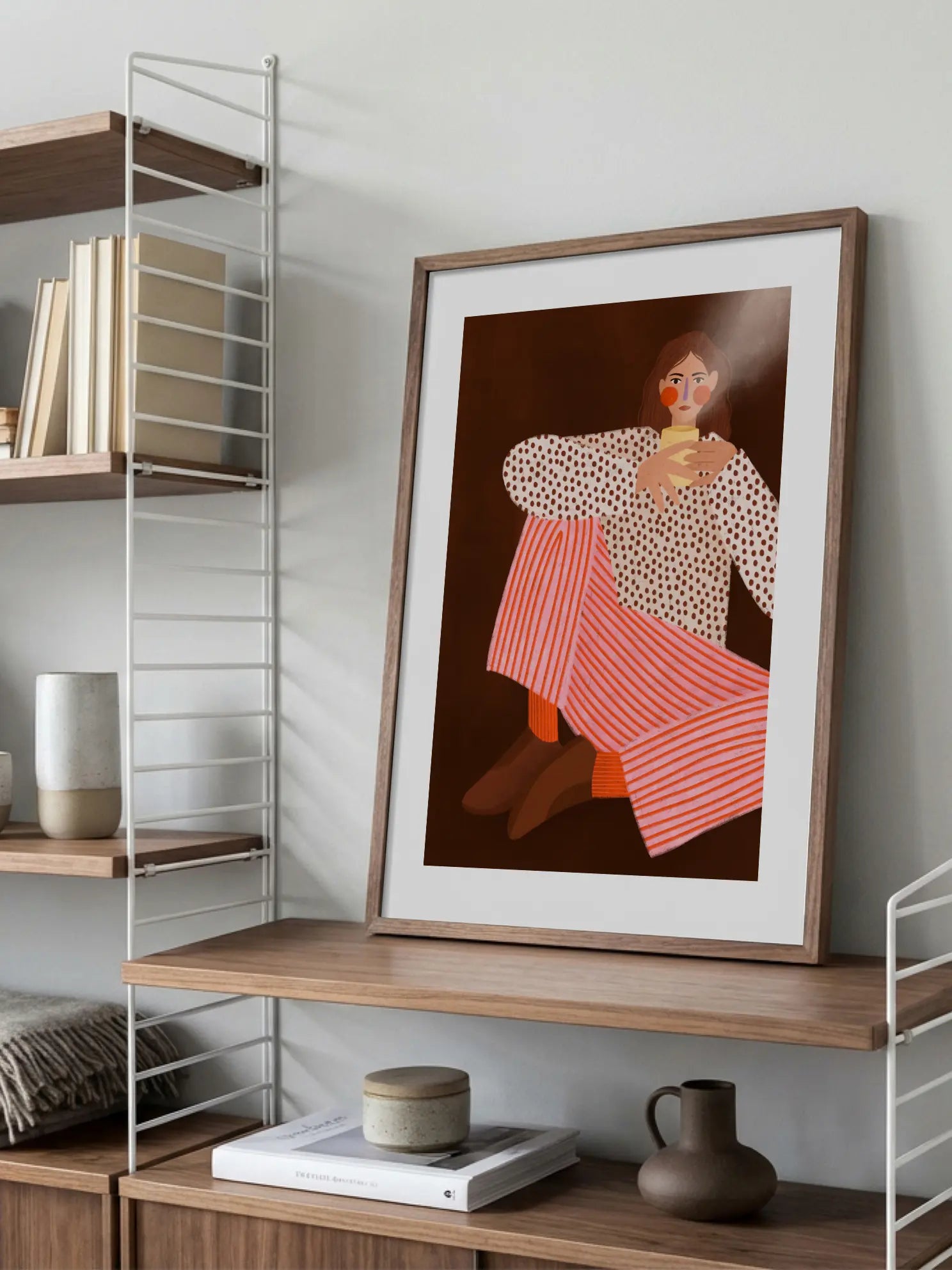 Woman With the Cup of Tea Poster
