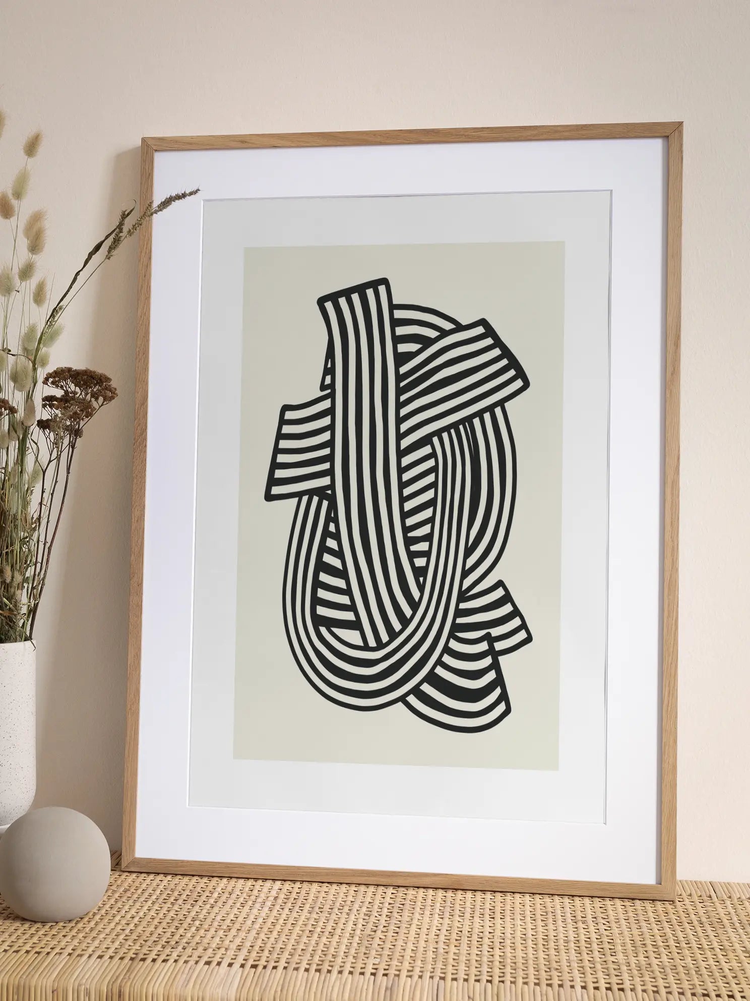 Woven Lines Poster