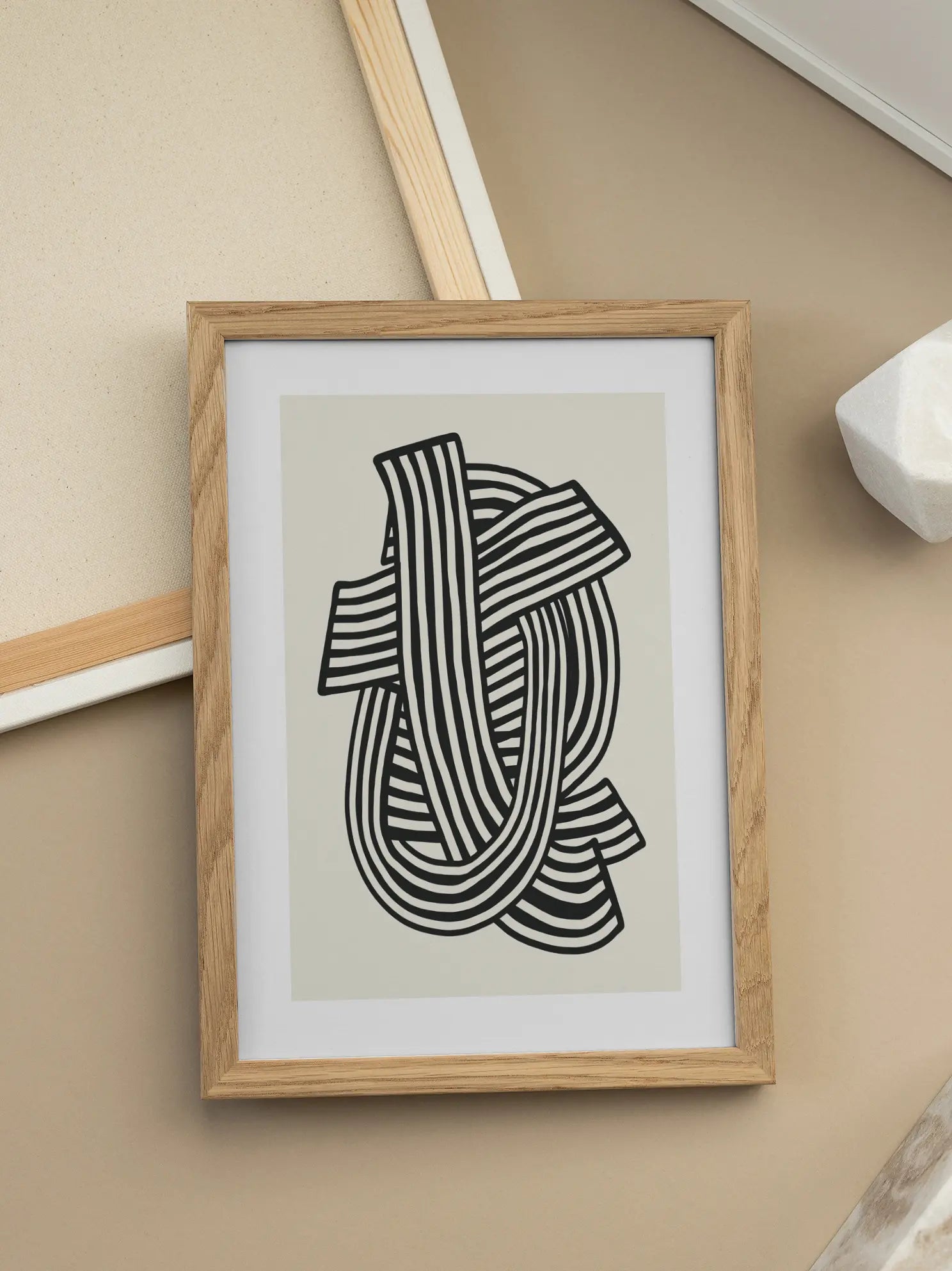 Woven Lines Poster