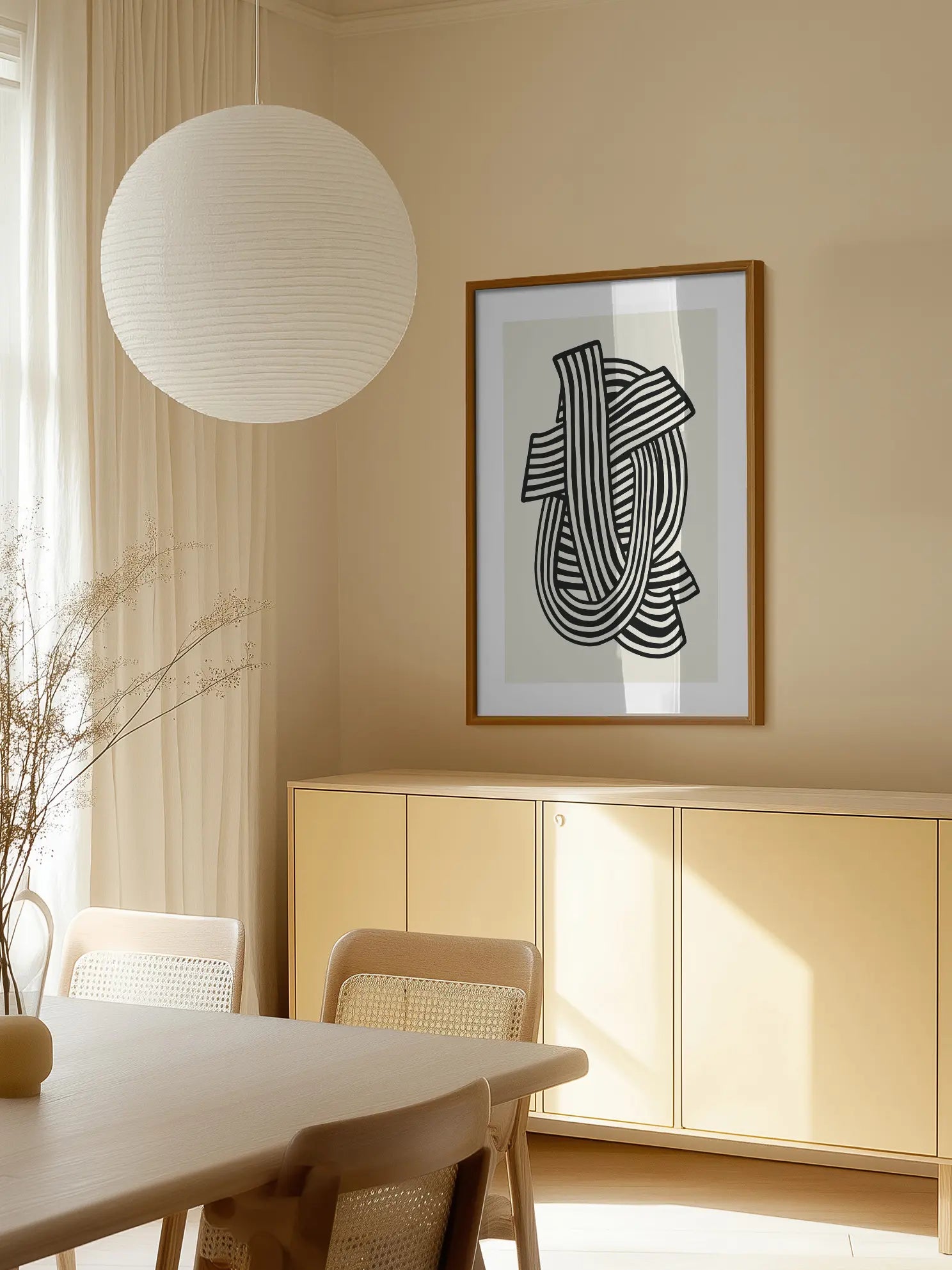 Woven Lines Poster