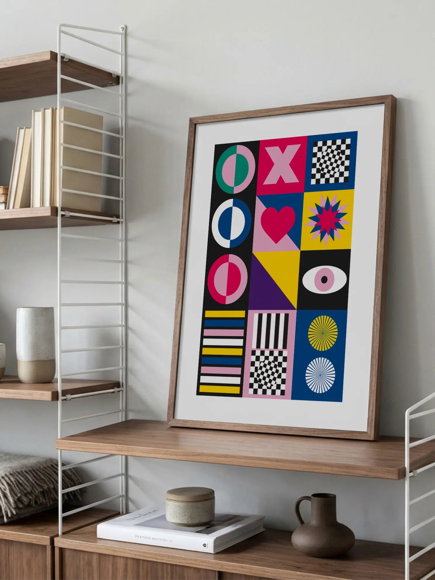 XO Geometric Poster