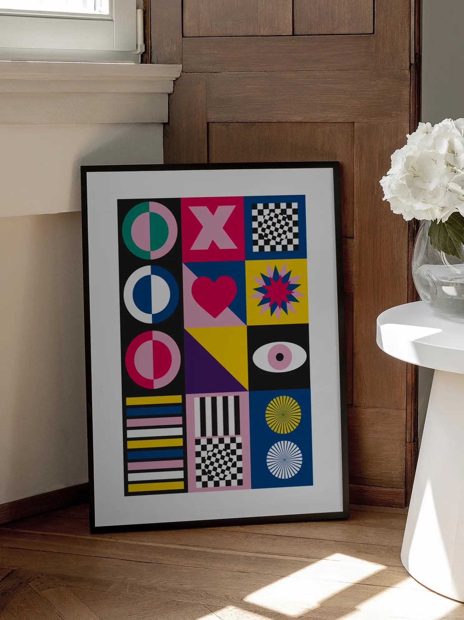 XO Geometric Poster