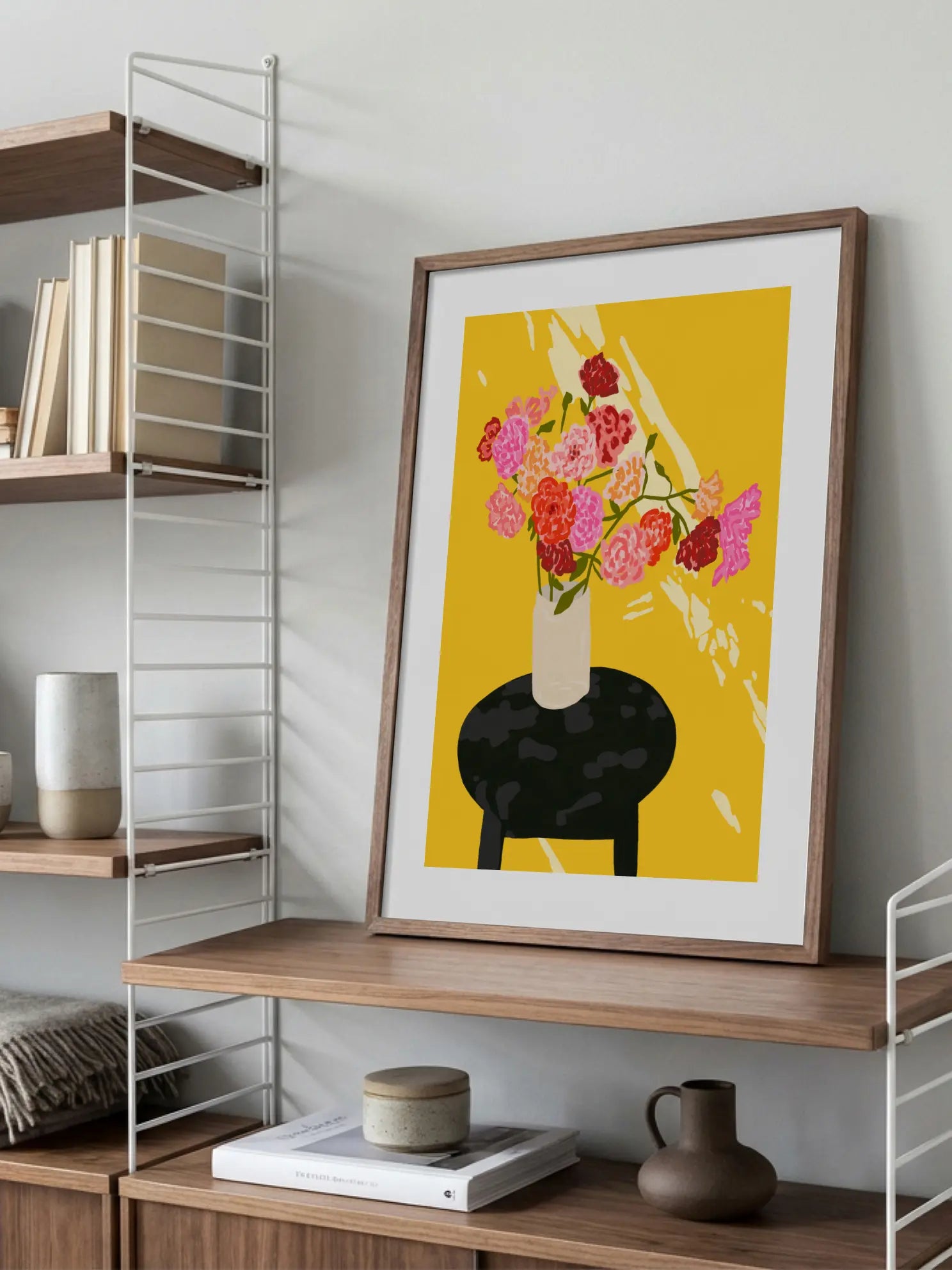 Yellow Background Poster