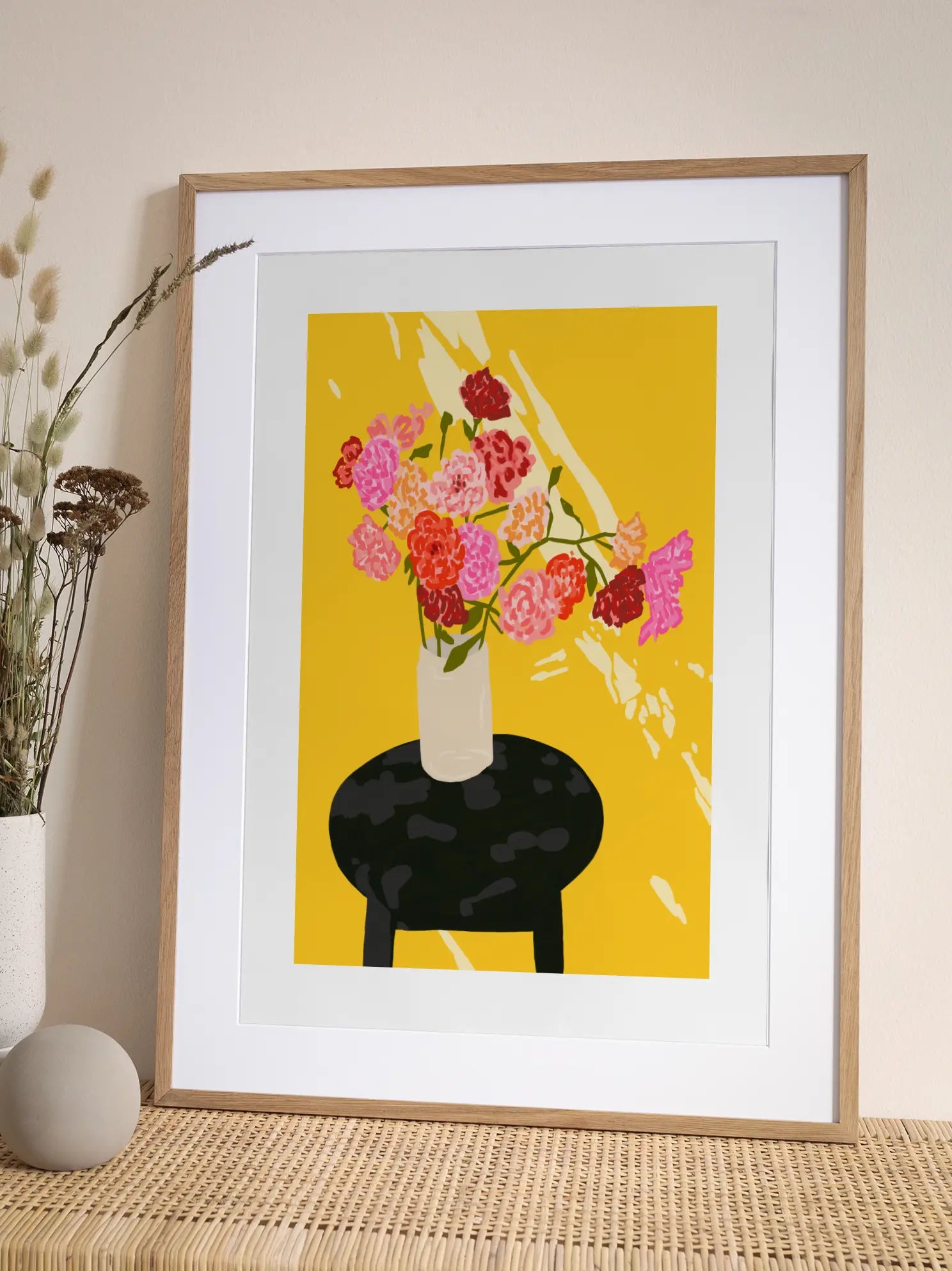 Yellow Background Poster