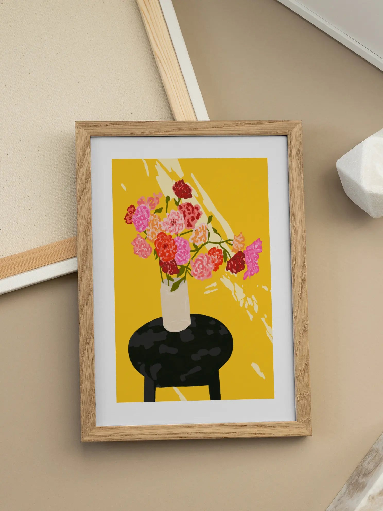 Yellow Background Poster