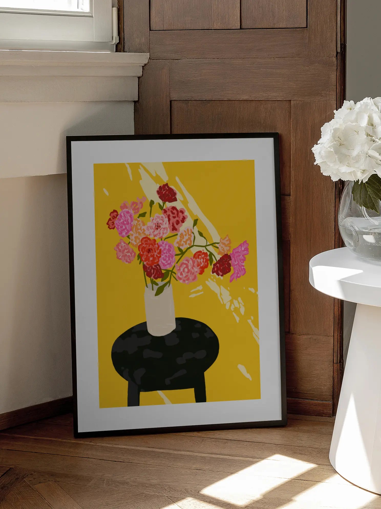 Yellow Background Poster