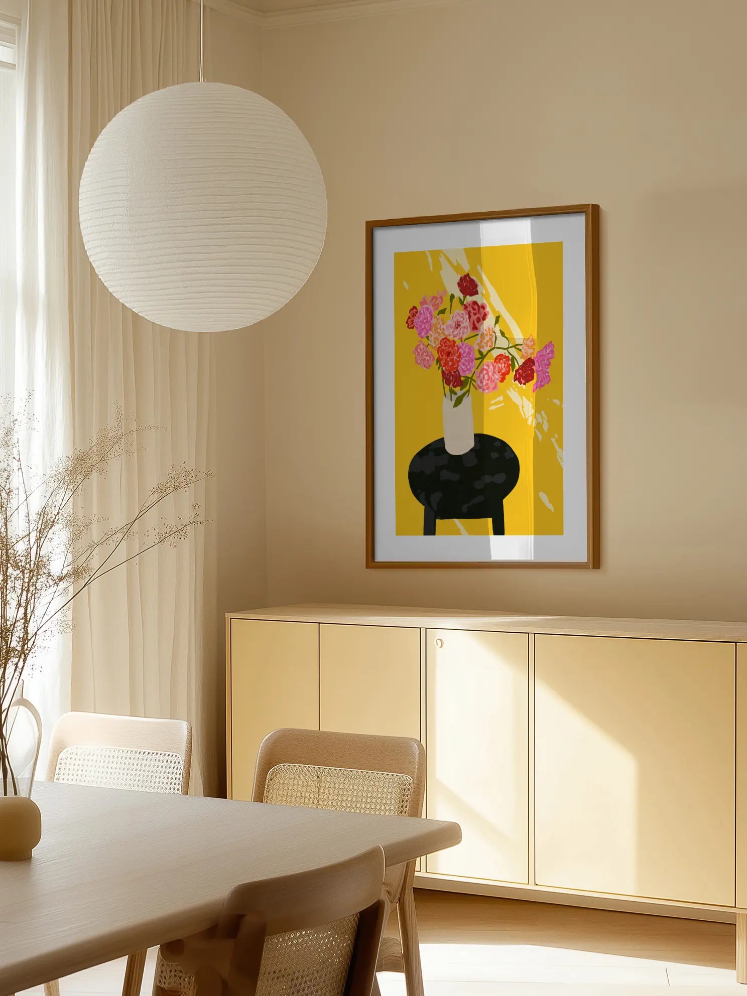 Yellow Background Poster