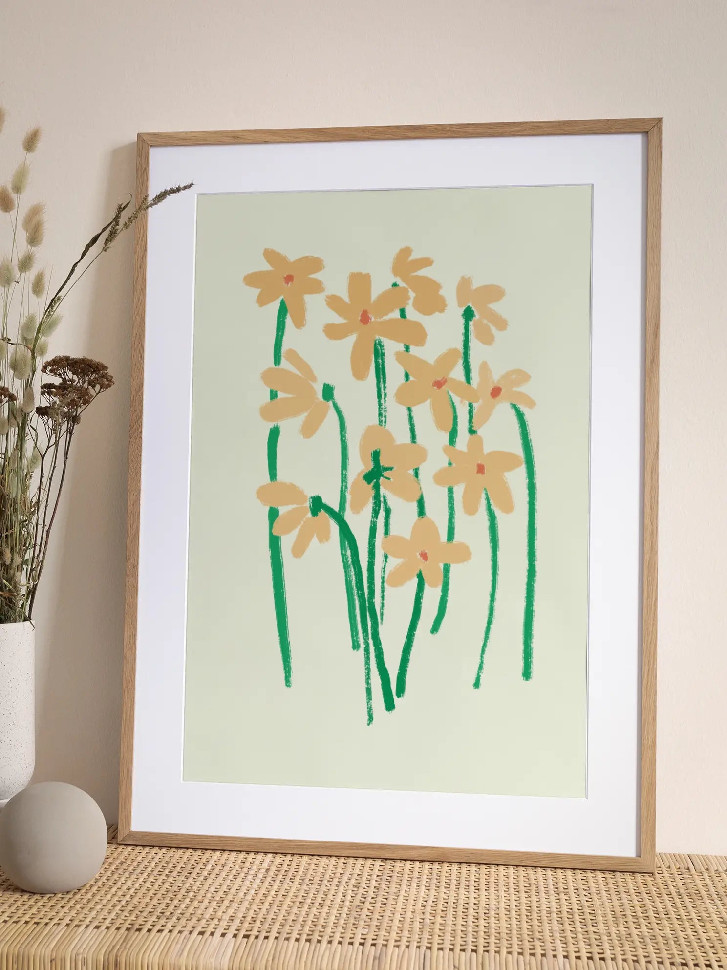 Yellow Blossoms Poster