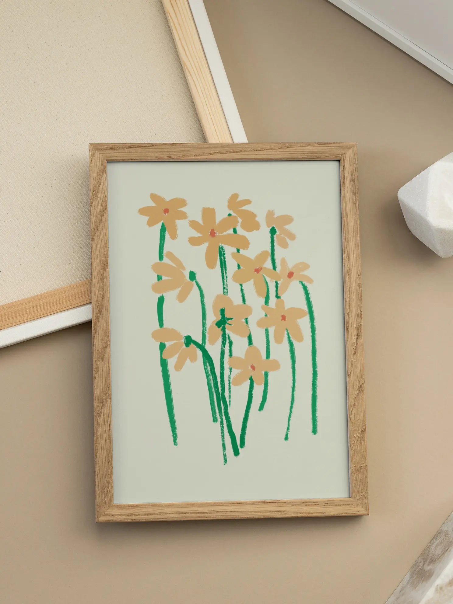 Yellow Blossoms Poster