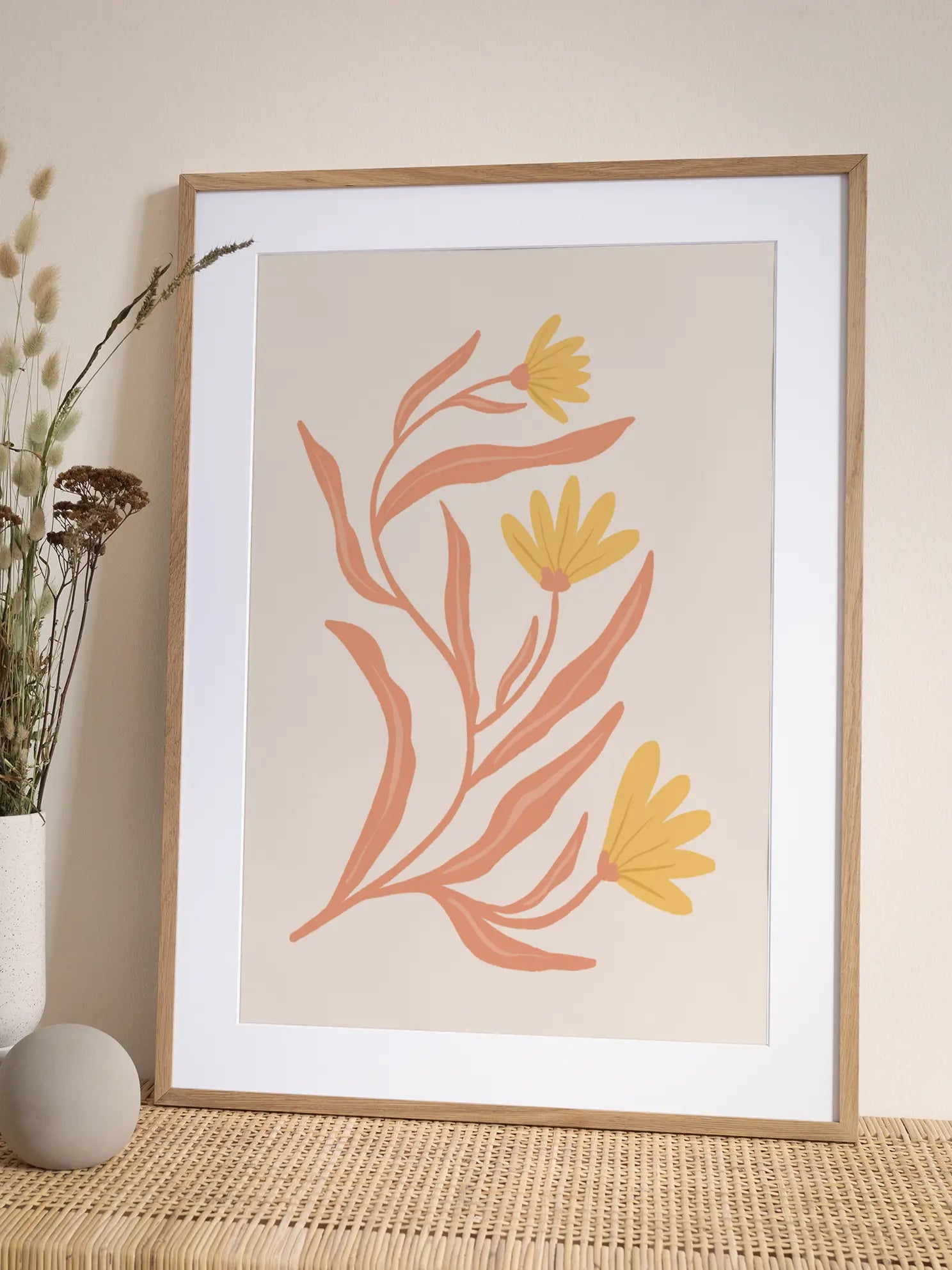 Yellow Botanical No1 Poster