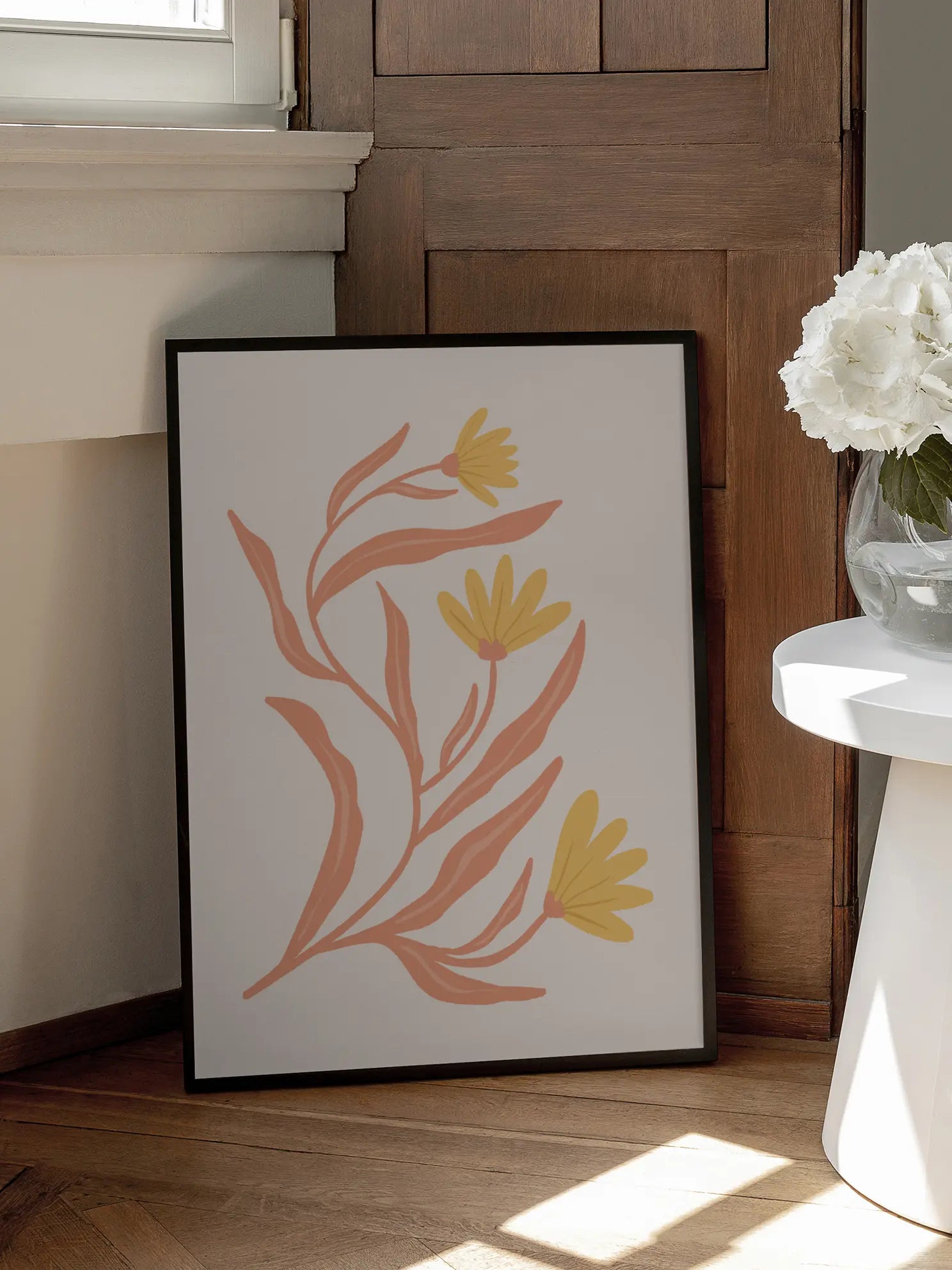 Yellow Botanical No1 Poster