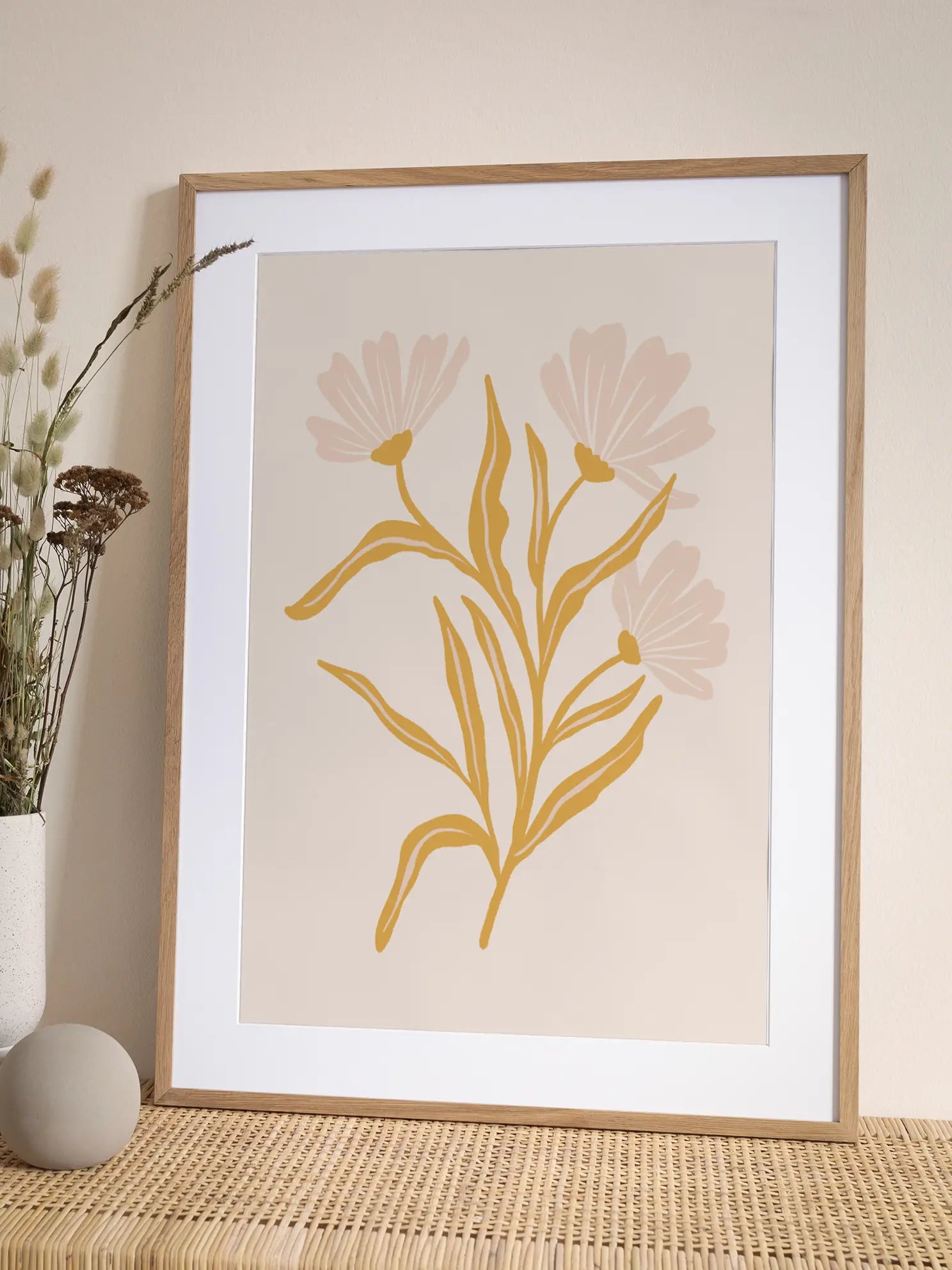 Yellow Botanical No2 Poster