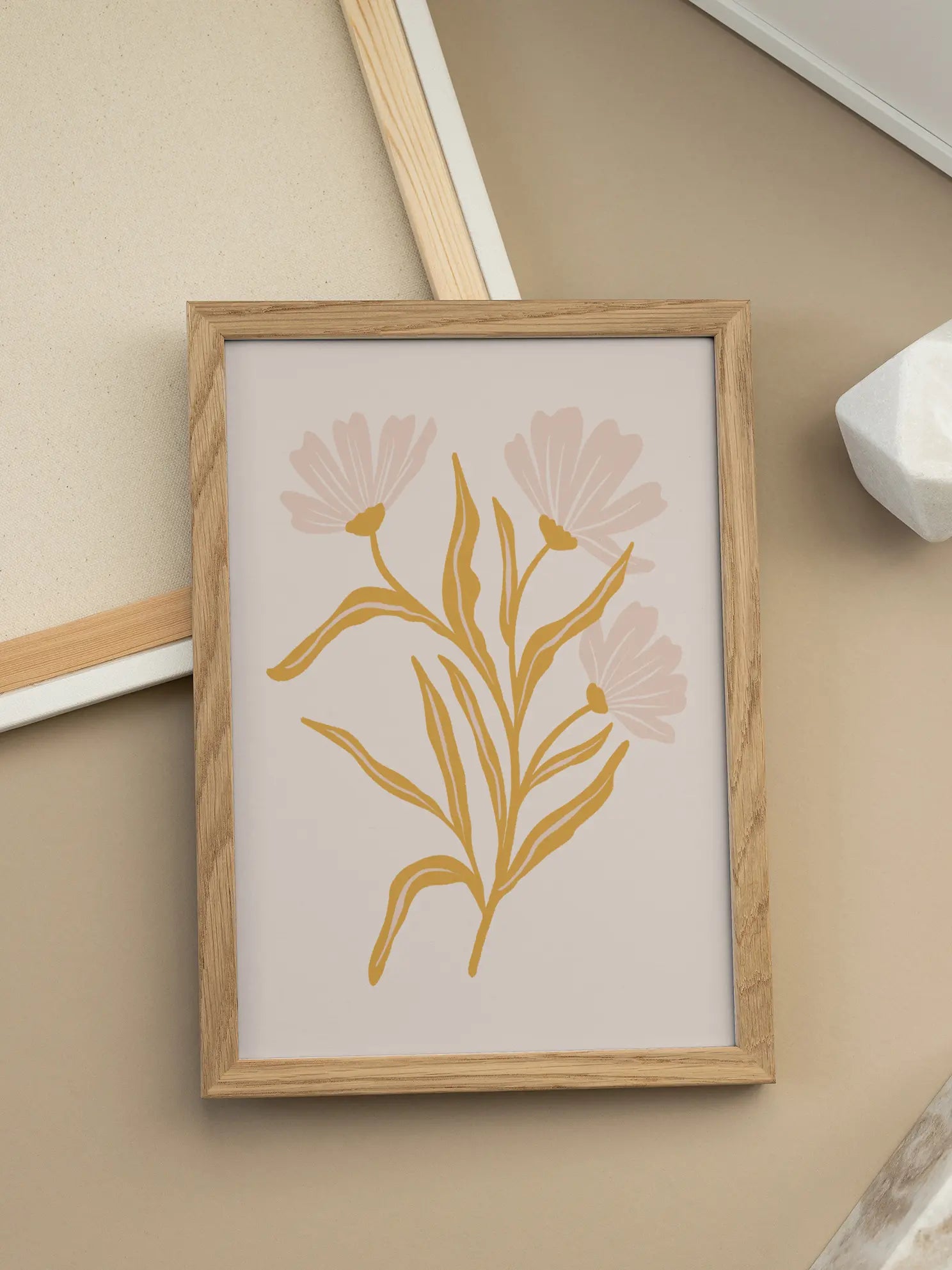 Yellow Botanical No2 Poster