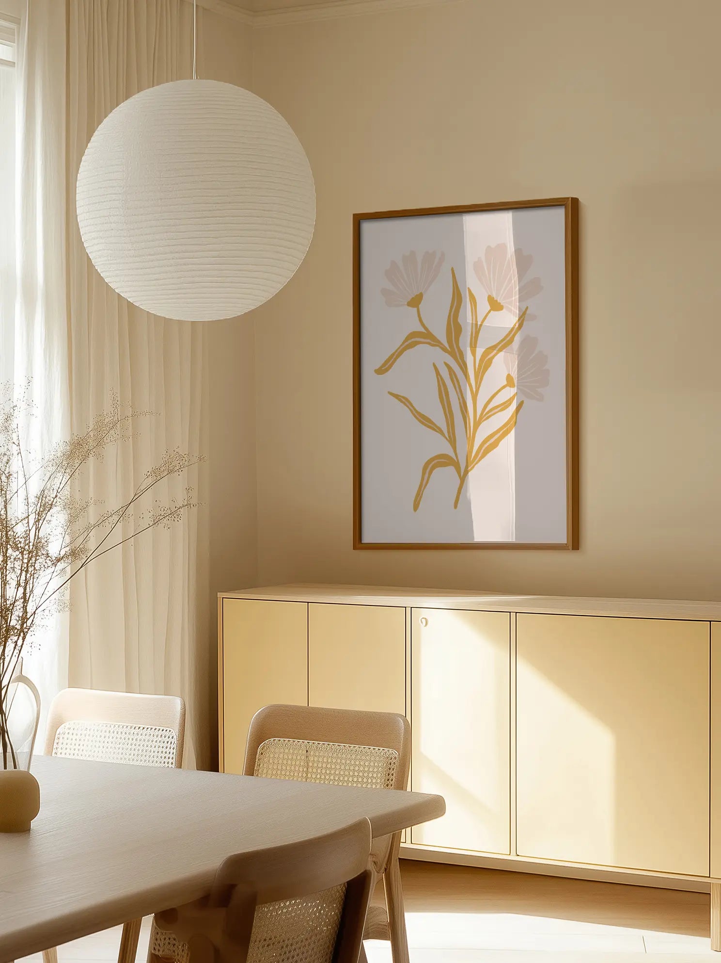 Yellow Botanical No2 Poster