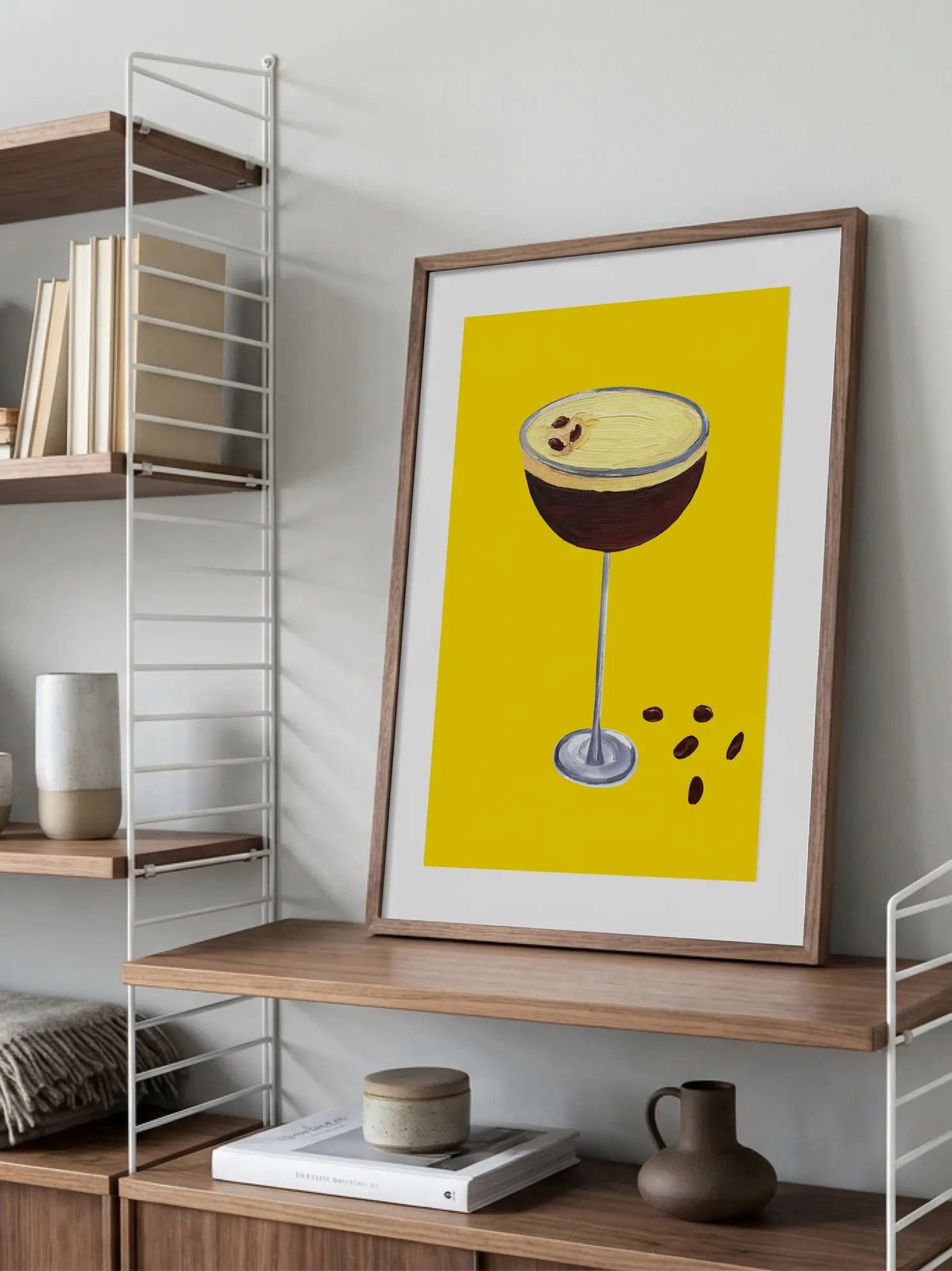 Yellow Espresso Martini Poster