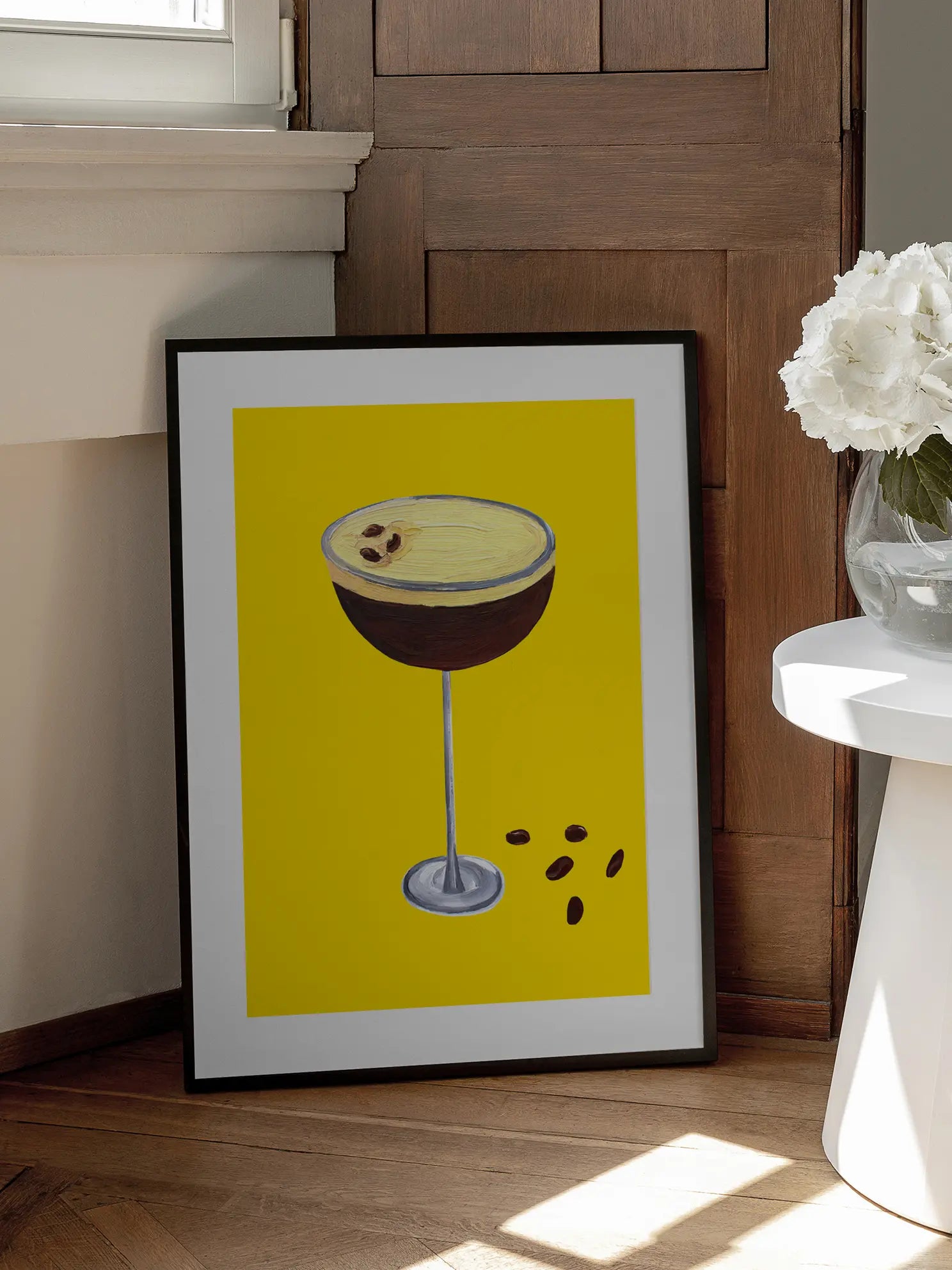 Yellow Espresso Martini Poster