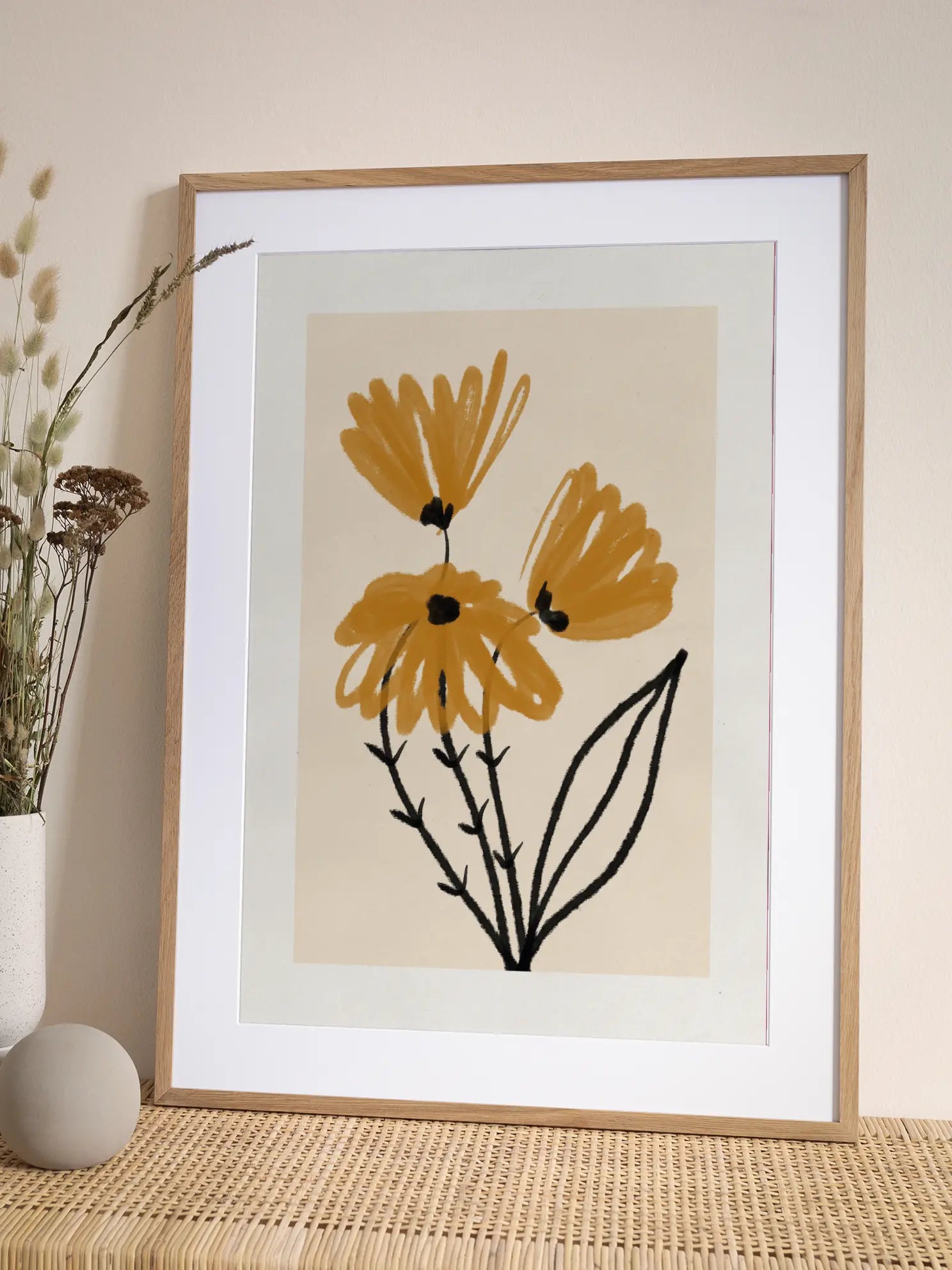 Yellow Flowers Poster