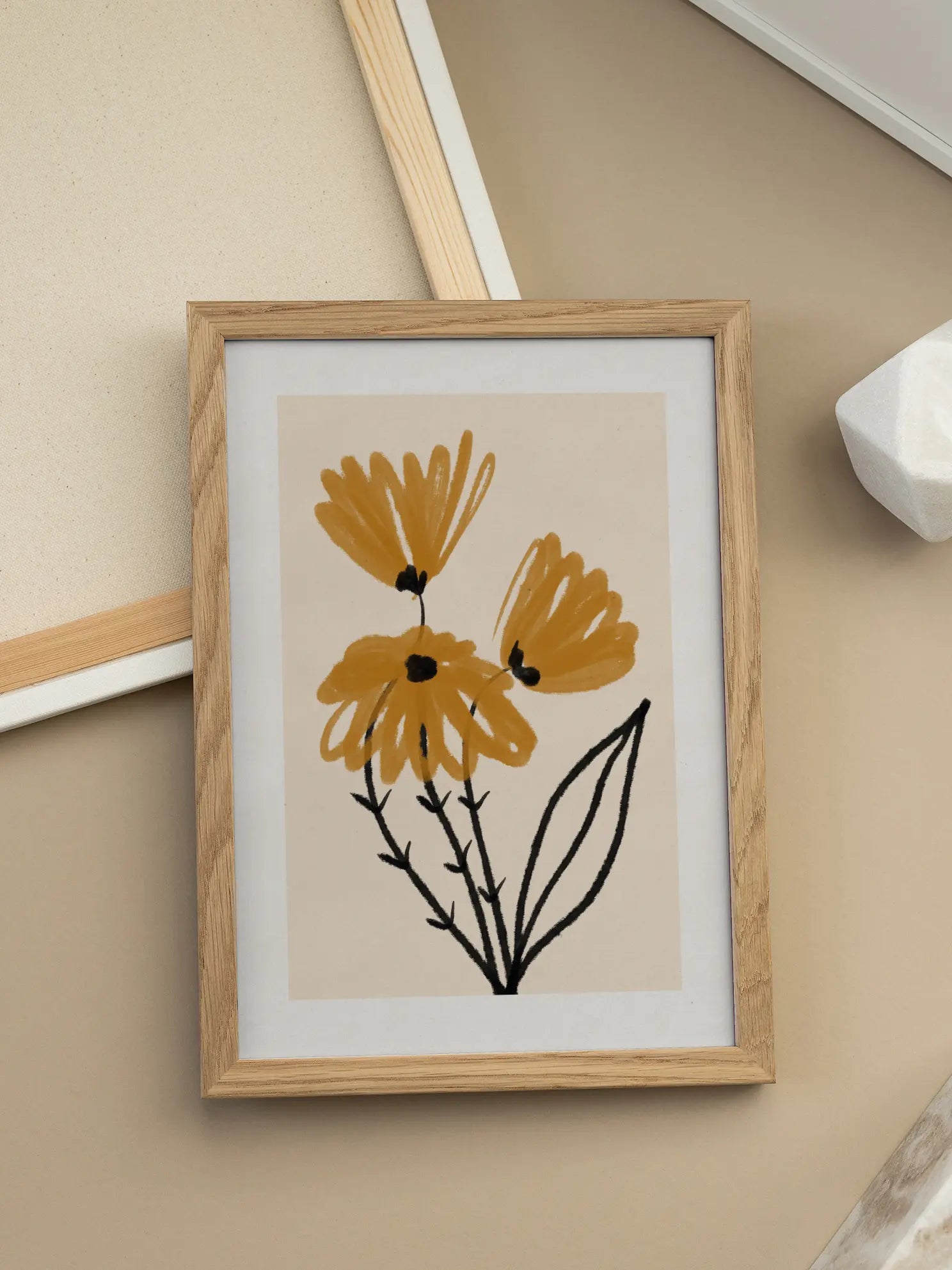 Yellow Flowers Poster