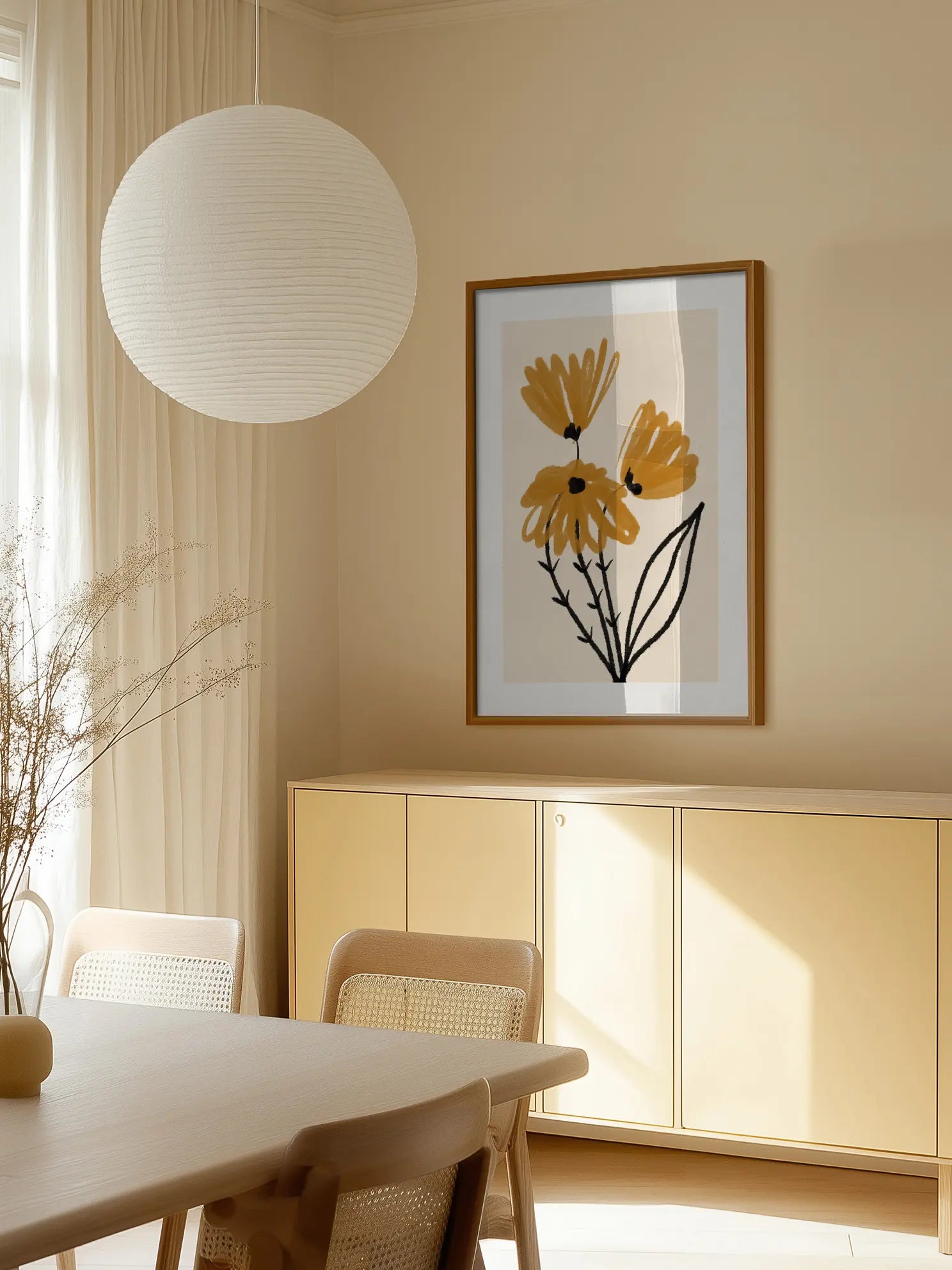 Yellow Flowers Poster