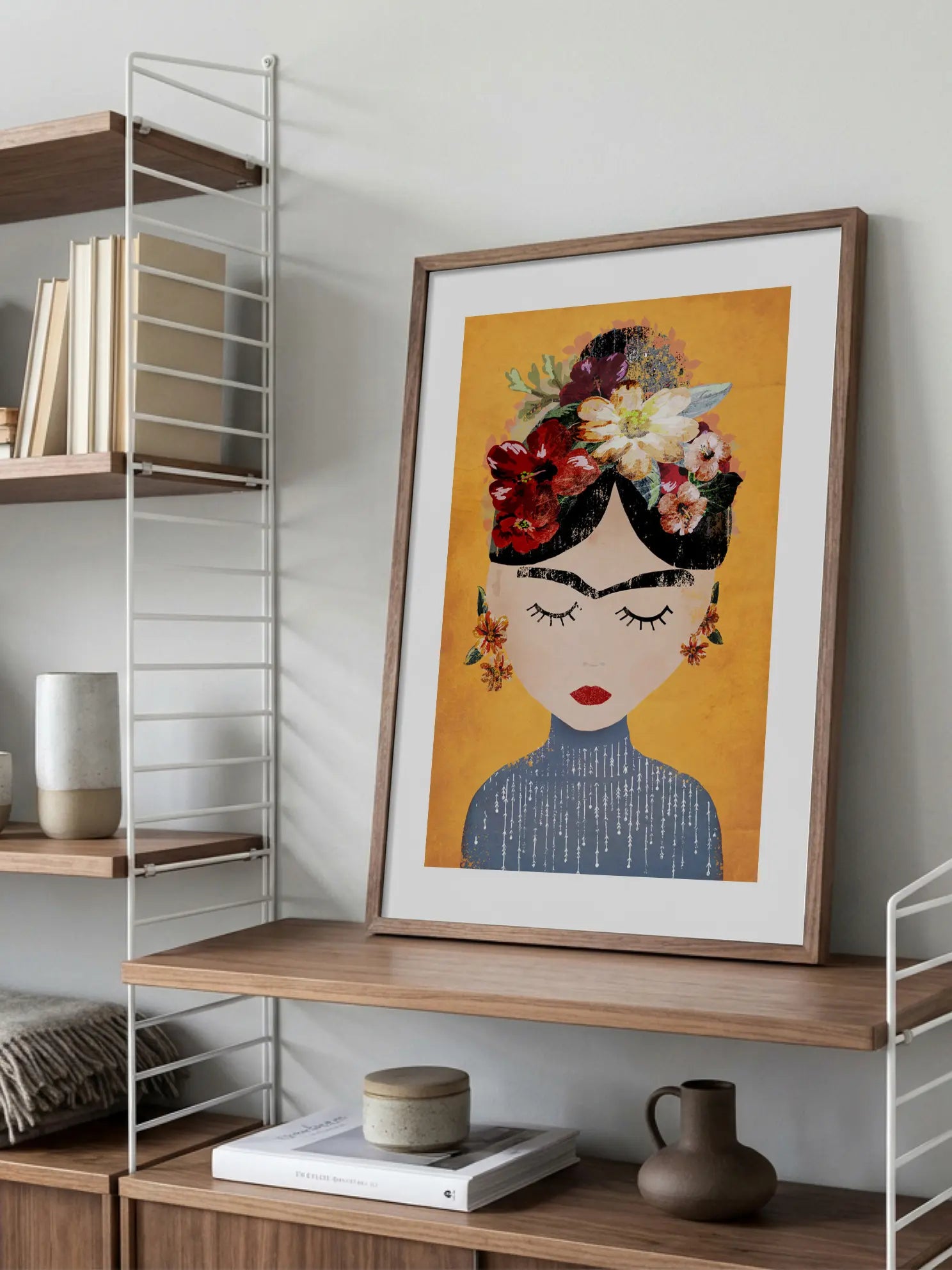Yellow Frida Poster