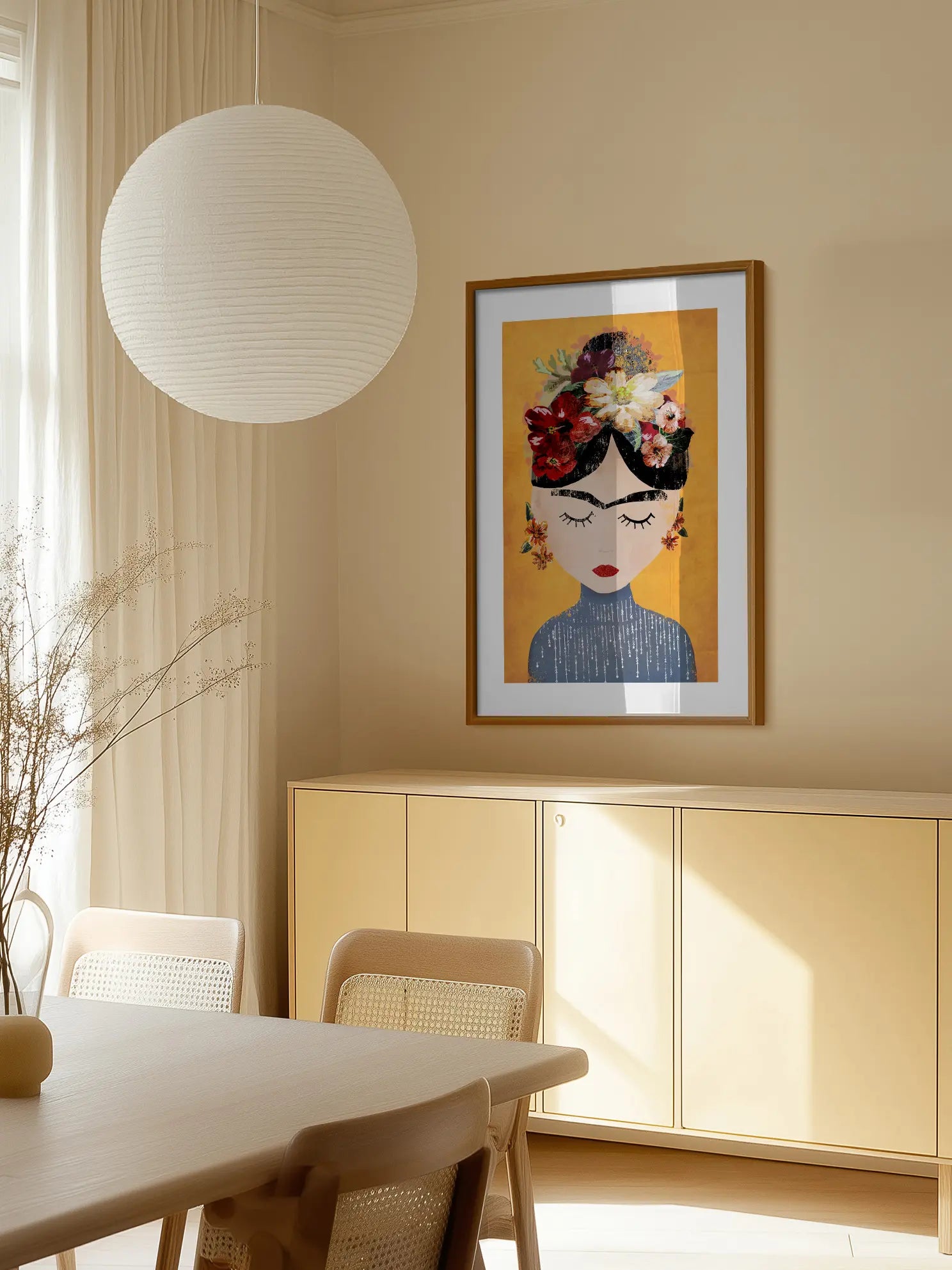Yellow Frida Poster
