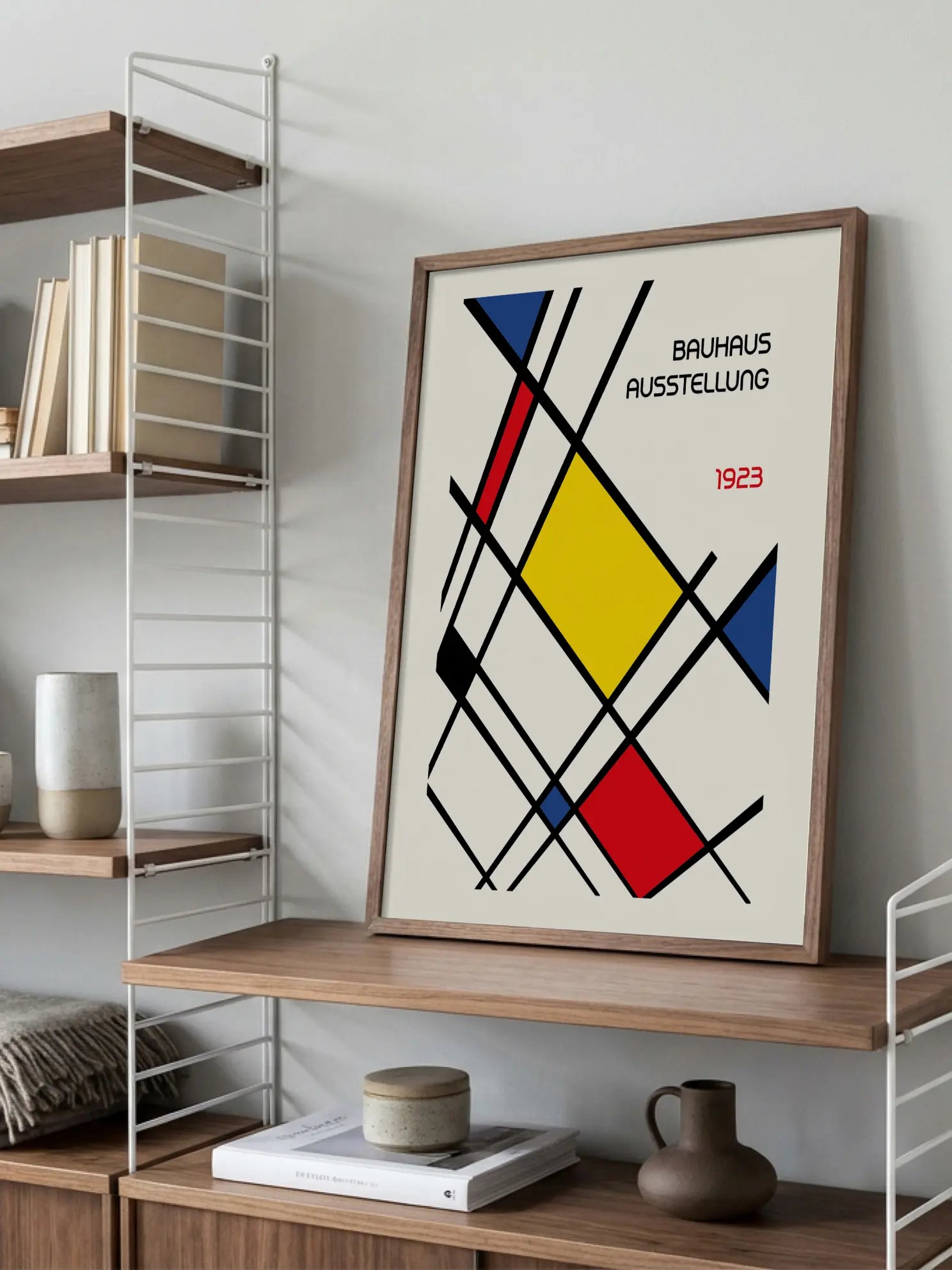 Yellow Grid — Bauhaus 1923 Poster