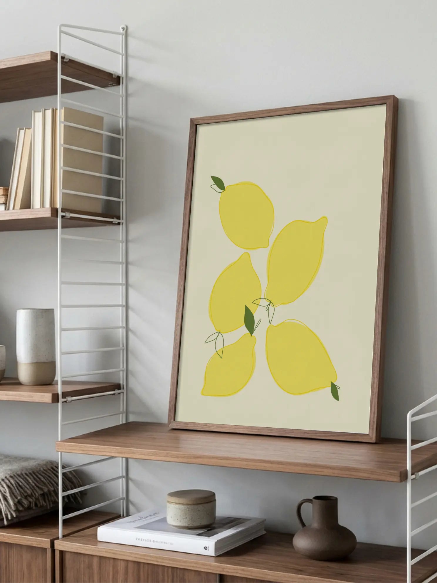 Yellow Lemons Poster