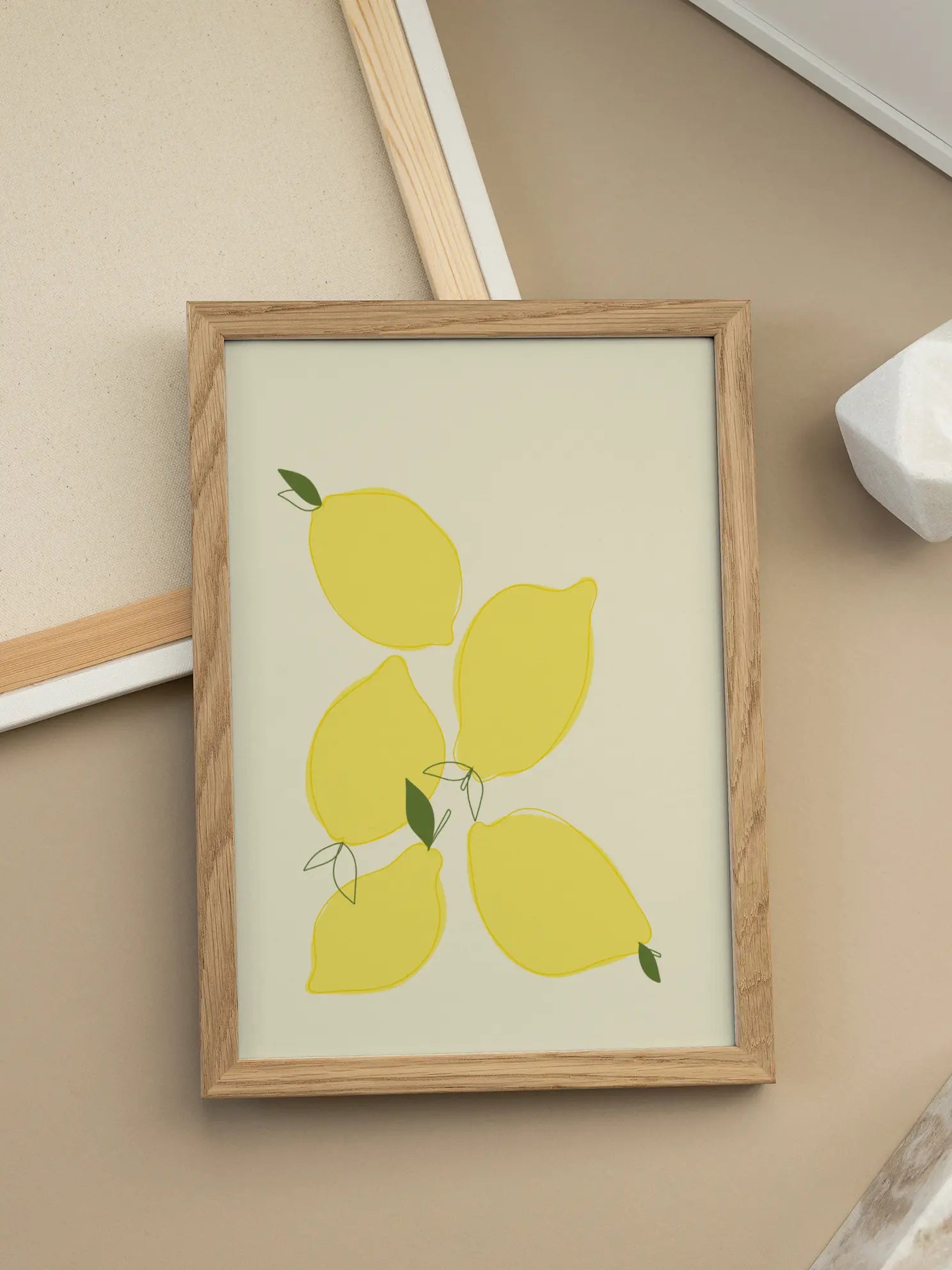 Yellow Lemons Poster
