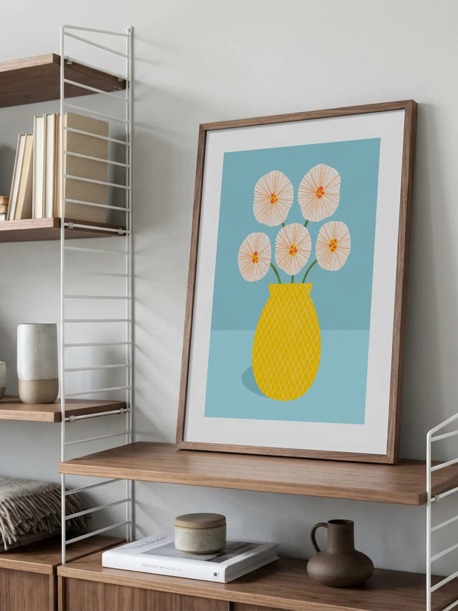 Yellow Vase Poster