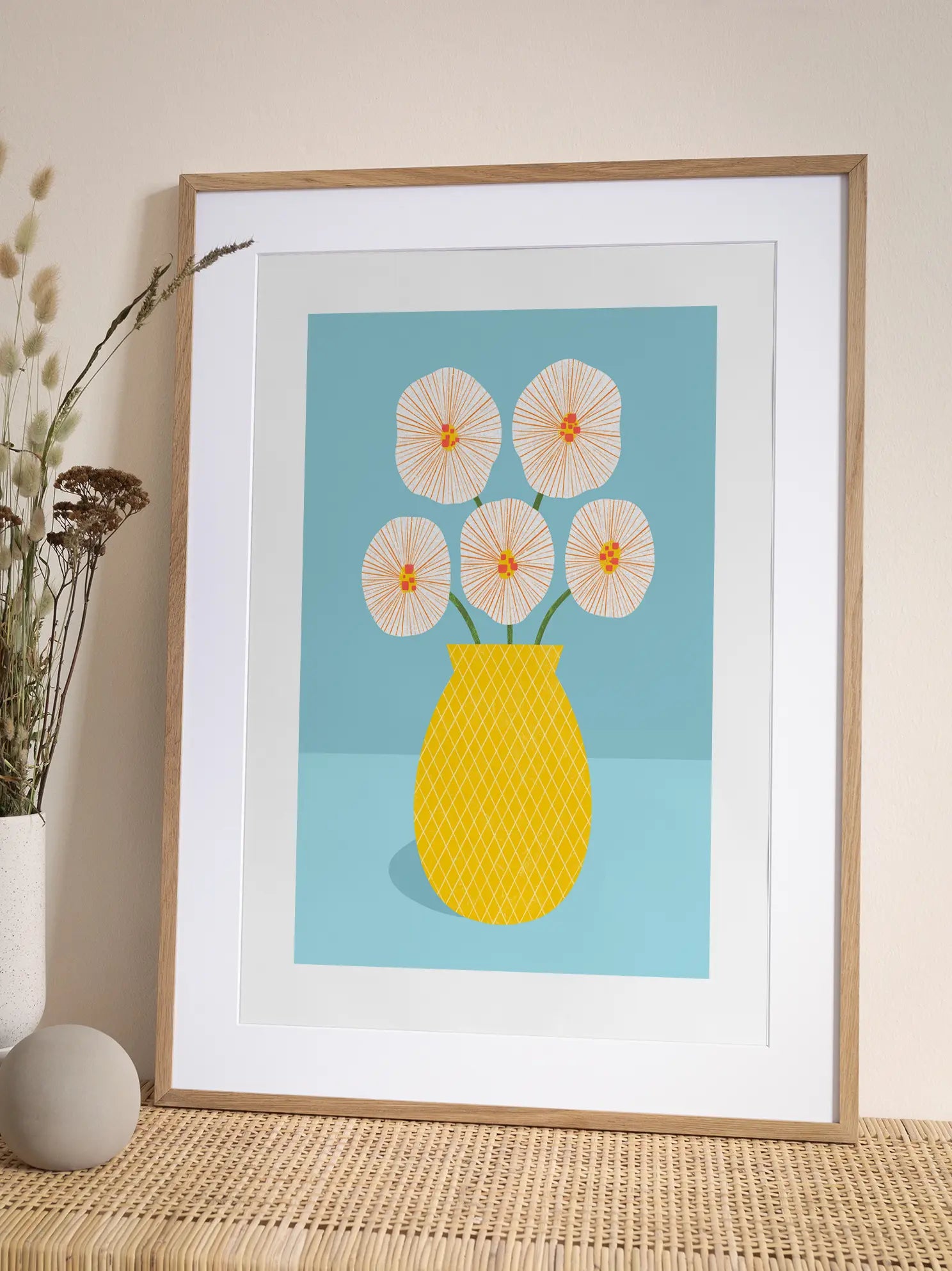 Yellow Vase Poster