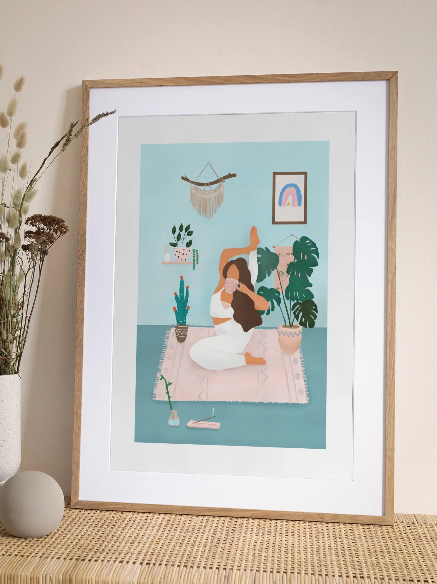 Yoga and Coffee Poster
