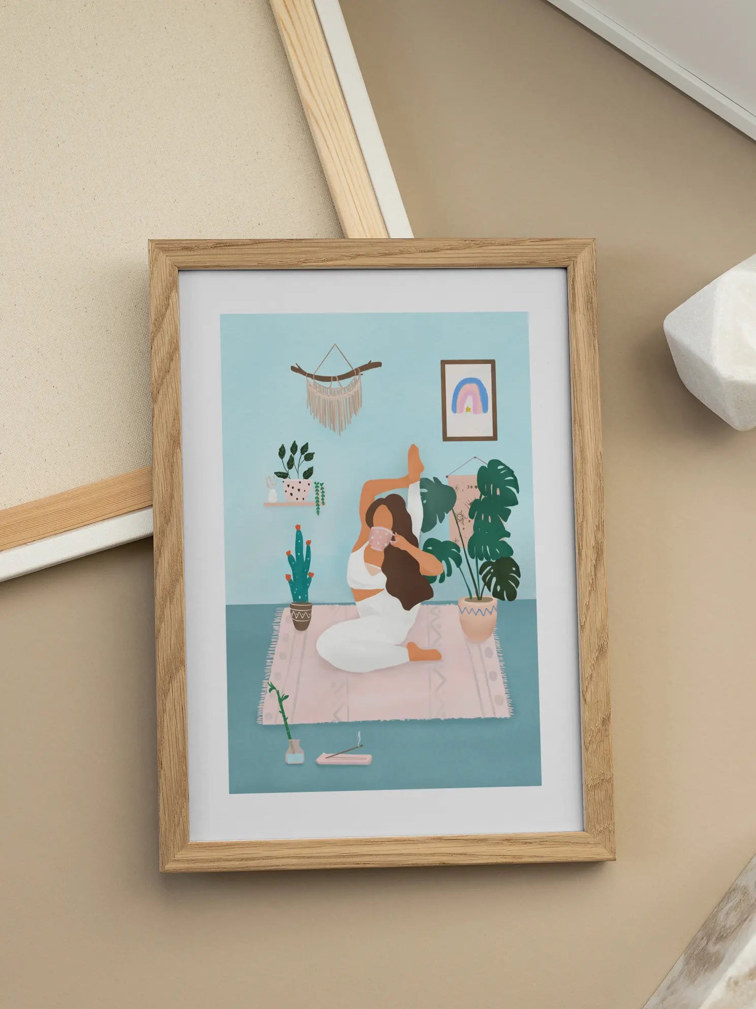 Yoga and Coffee Poster