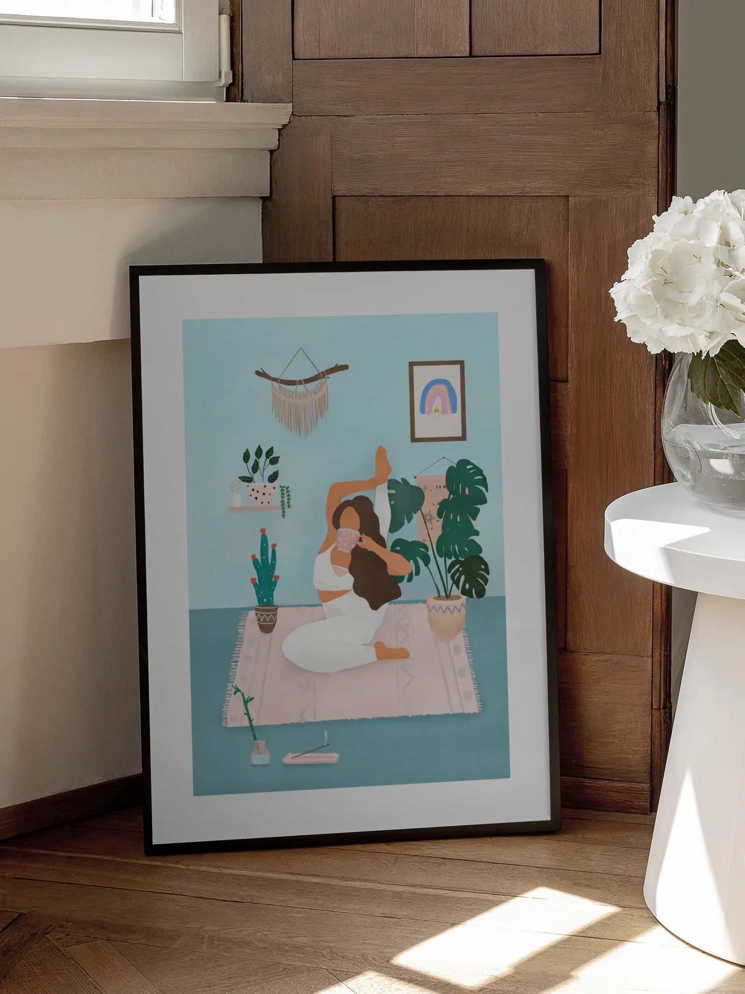 Yoga and Coffee Poster