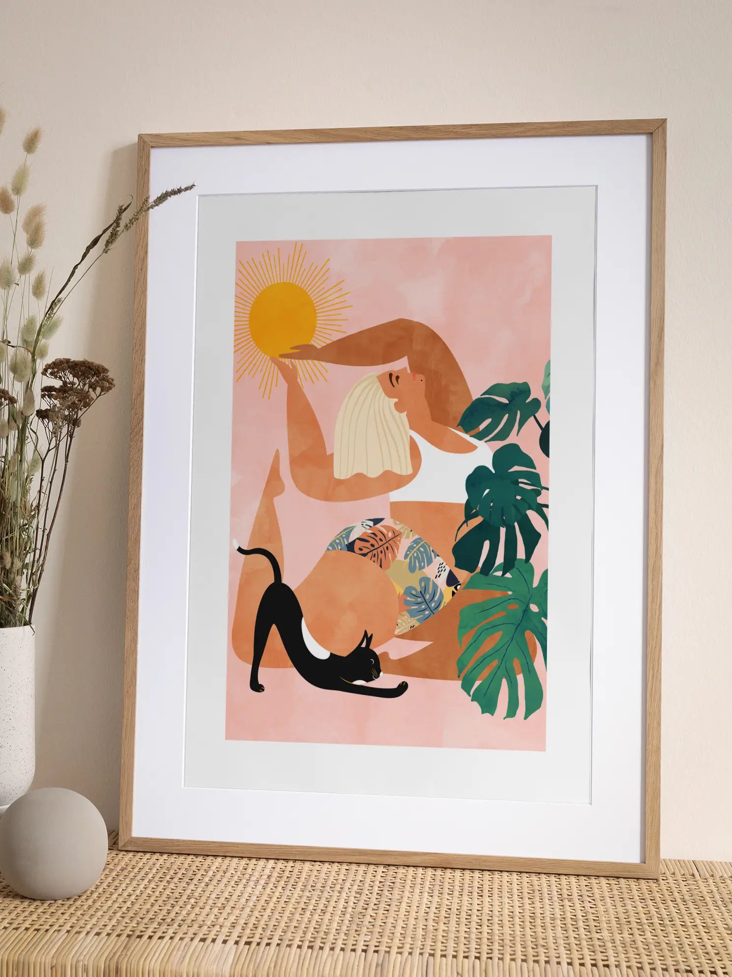 Yoga Cat Poster