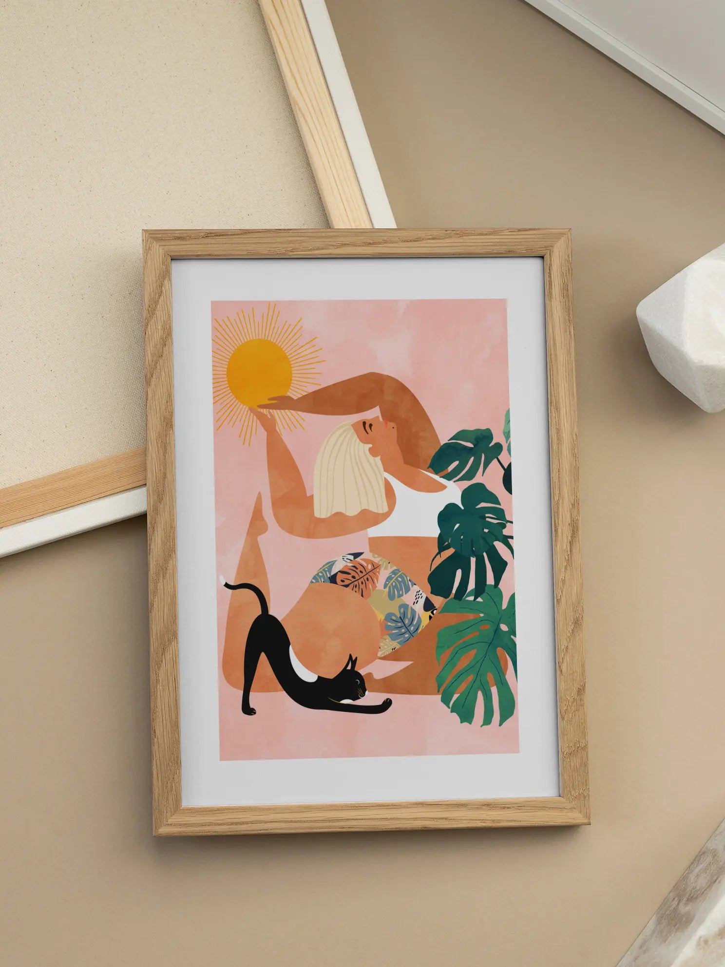 Yoga Cat Poster