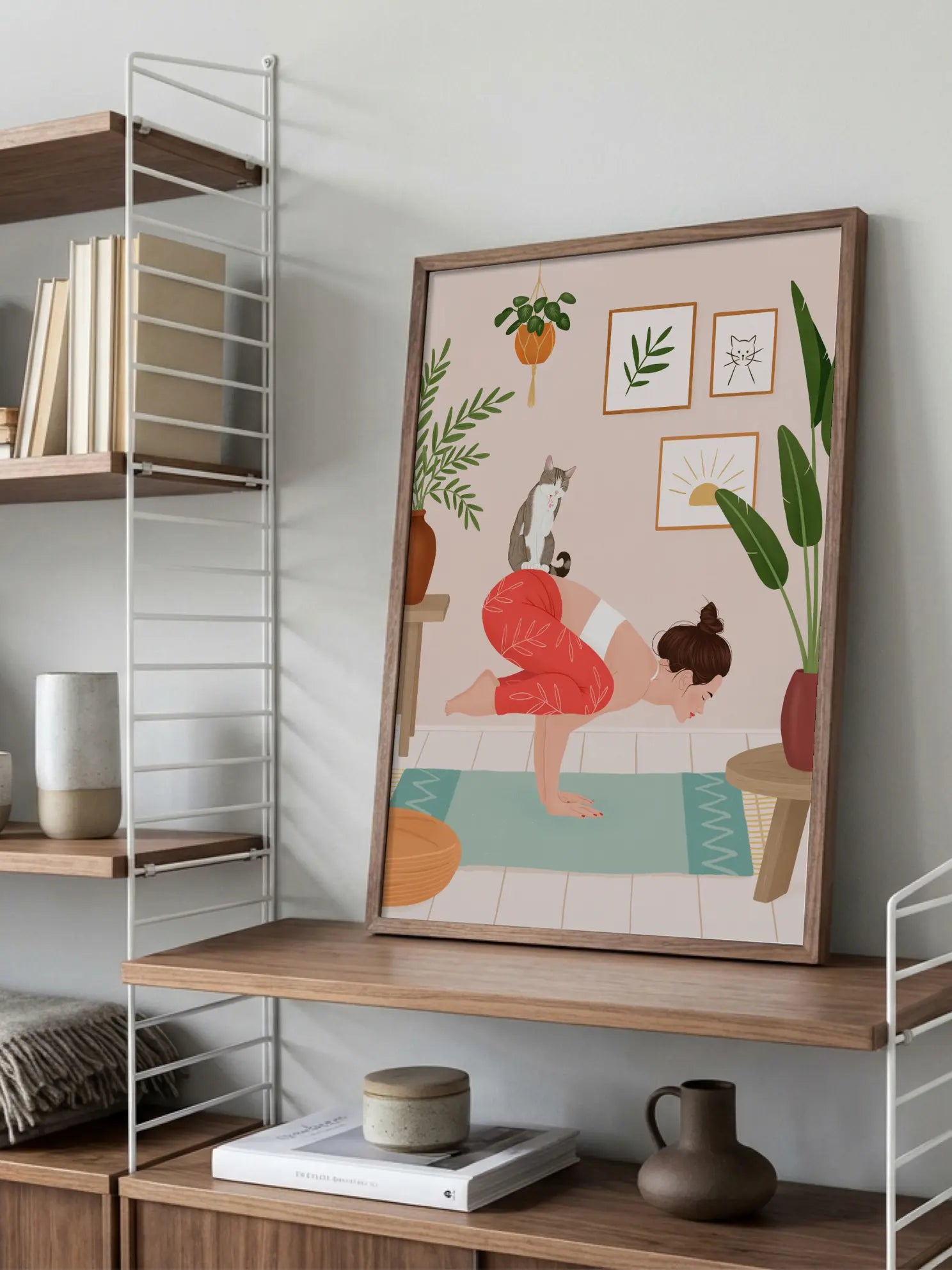Yoga Katze No1 Poster