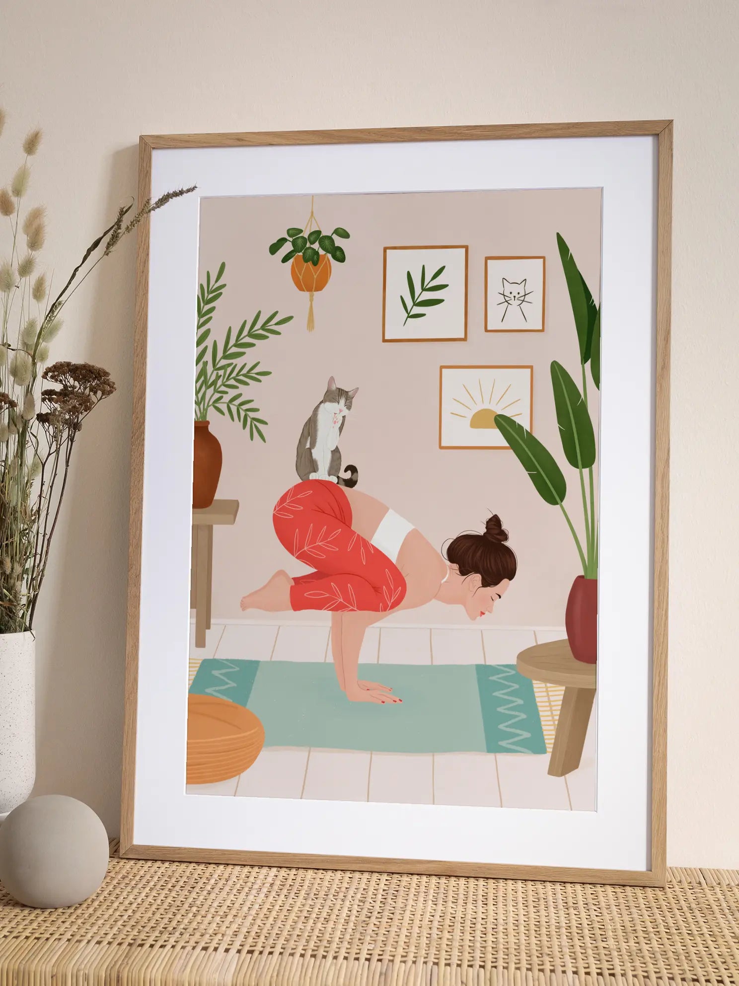 Yoga Katze No1 Poster