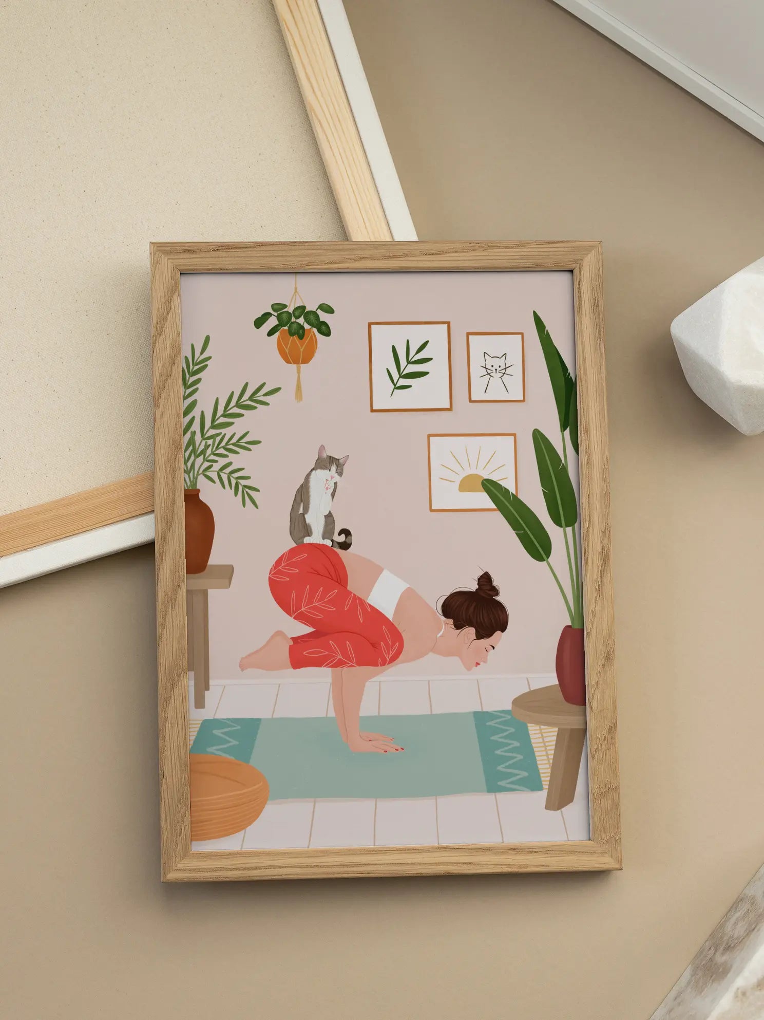 Yoga Katze No1 Poster