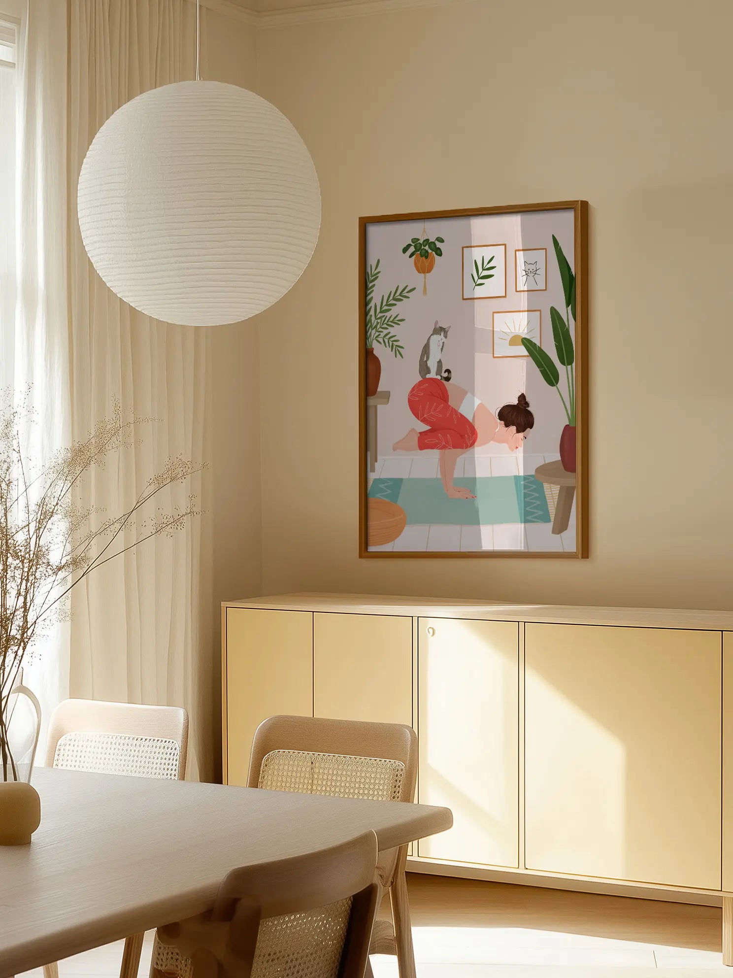 Yoga Katze No1 Poster