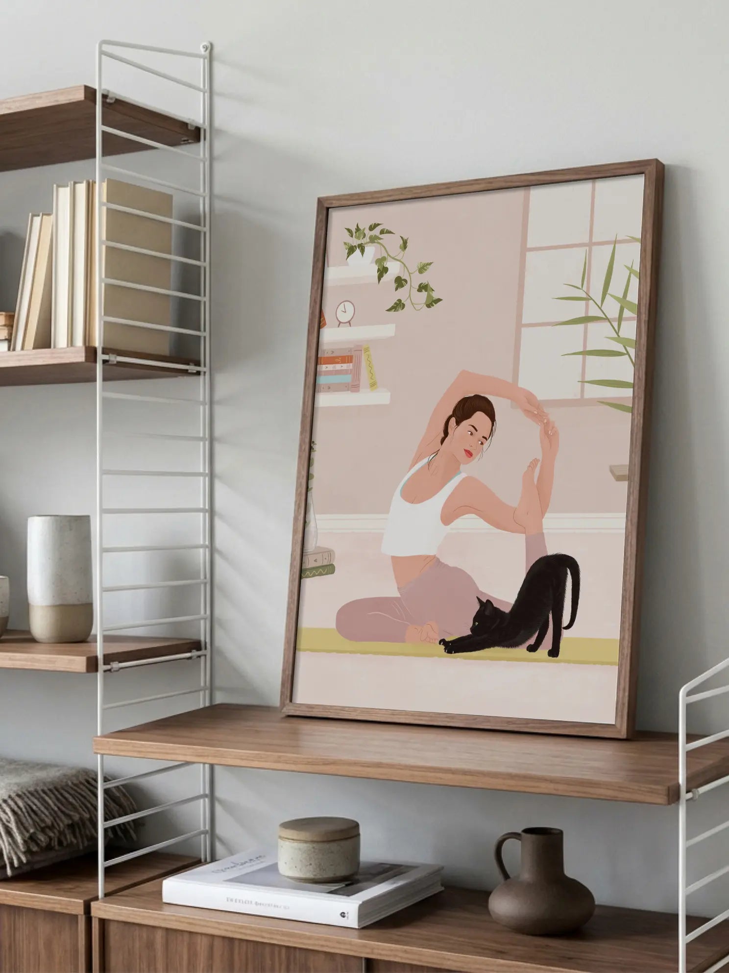 Yoga Katze No2 Poster
