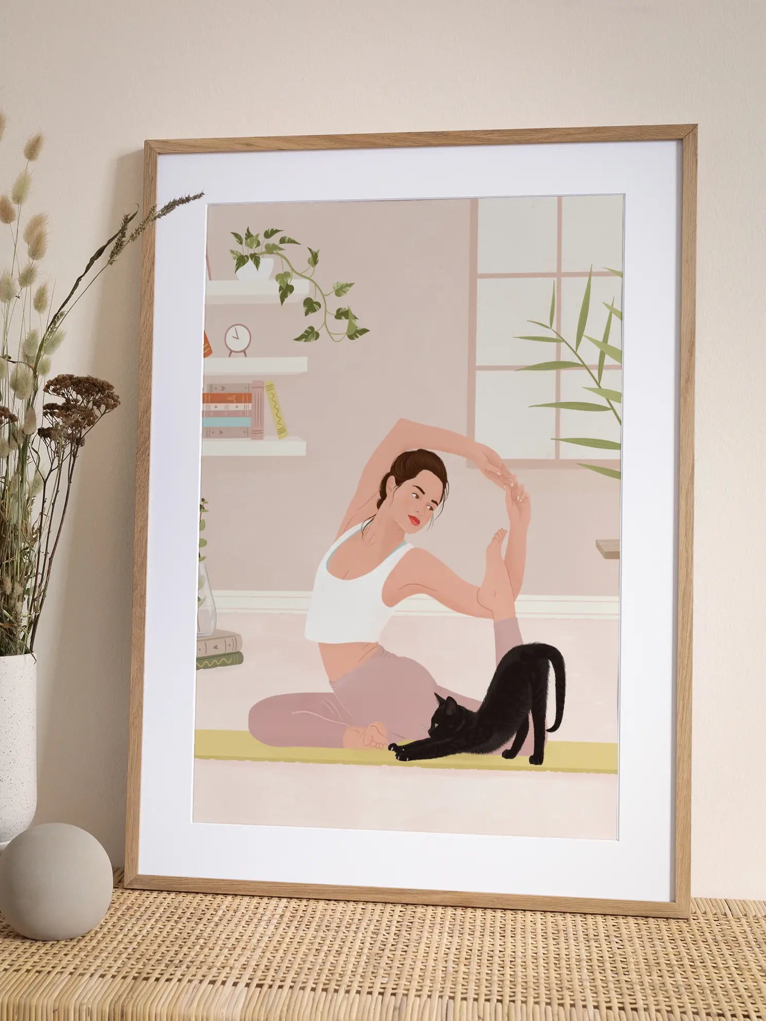 Yoga Katze No2 Poster