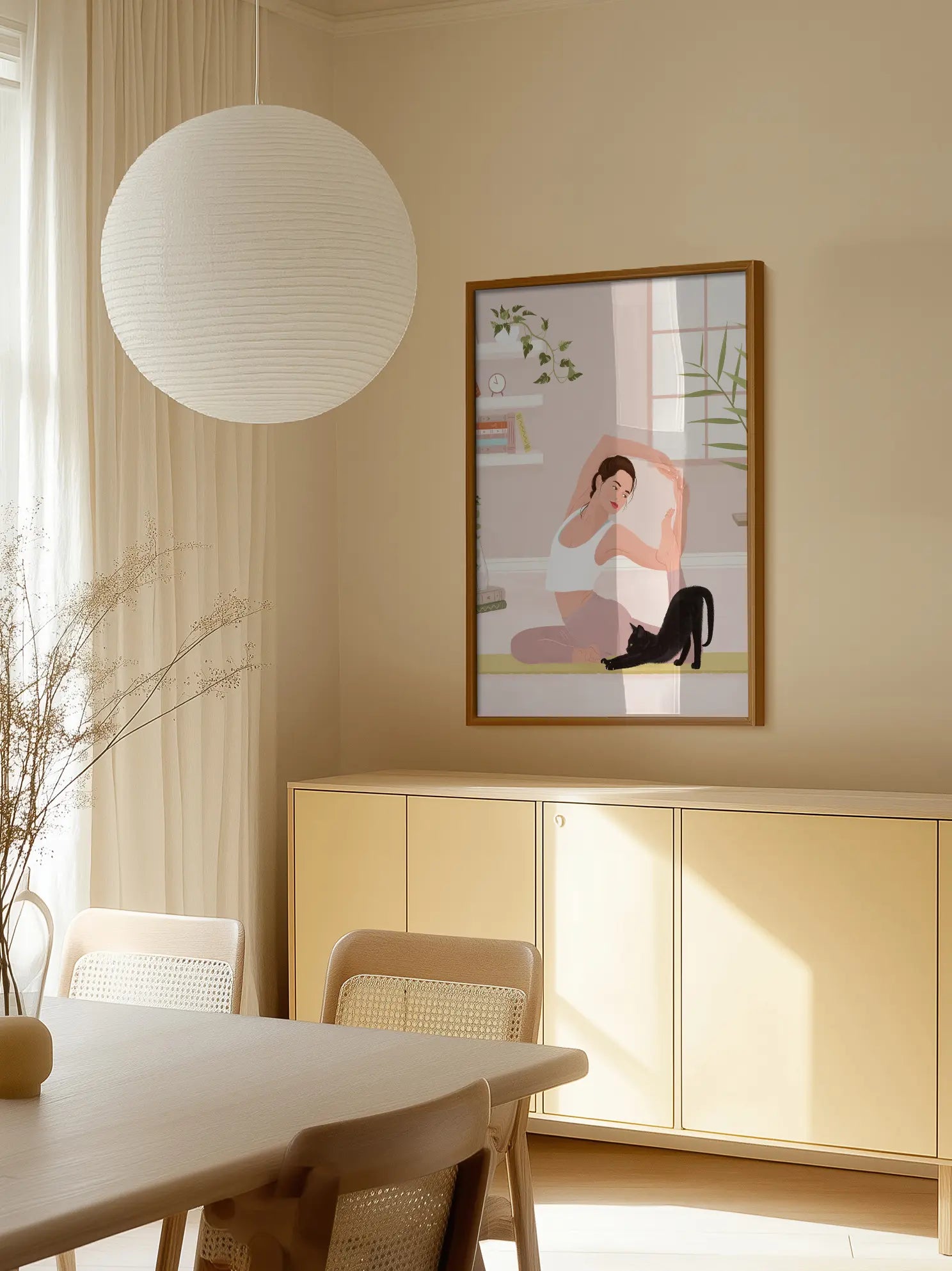 Yoga Katze No2 Poster