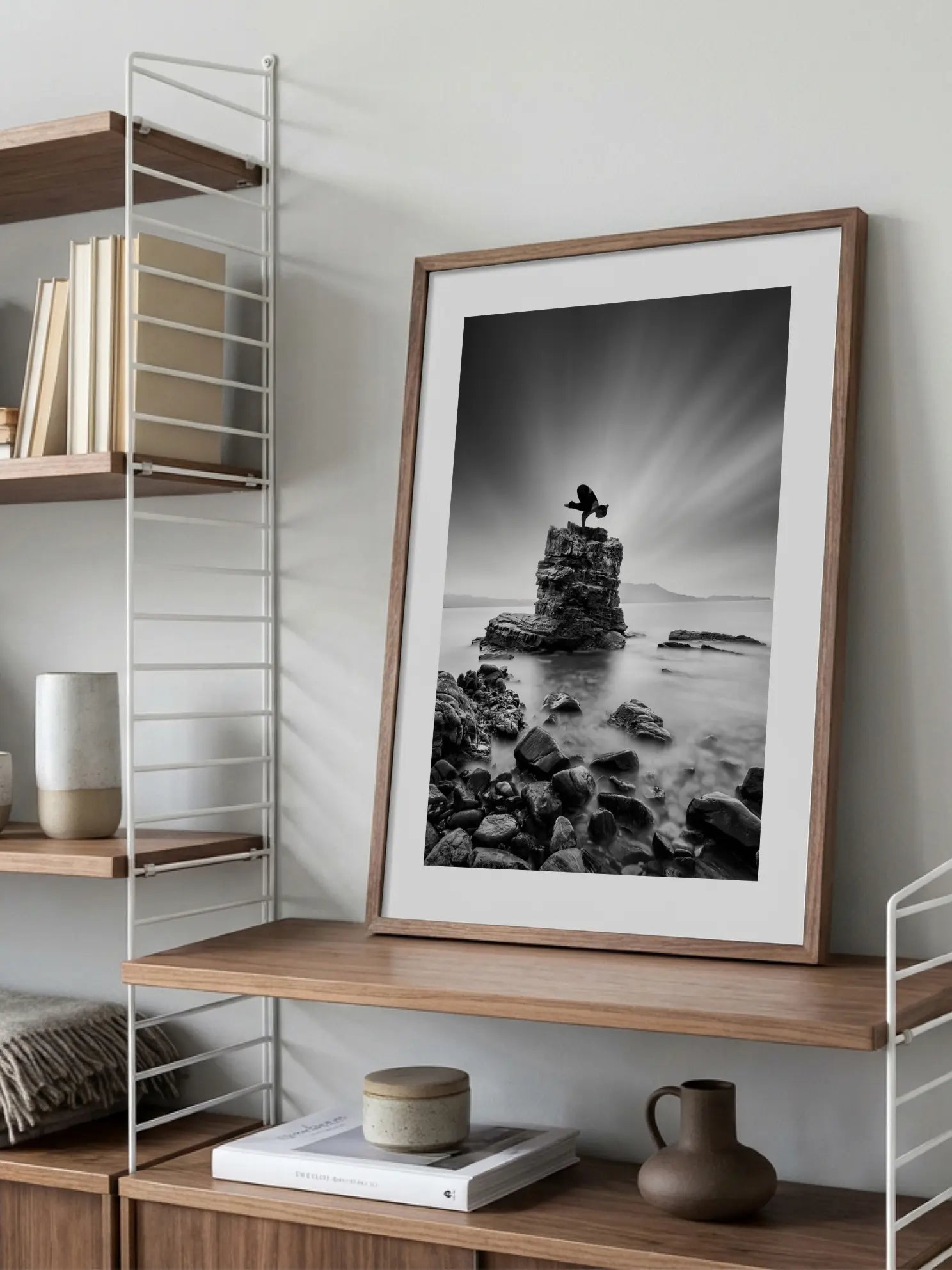 Yoga on the Rocks Poster