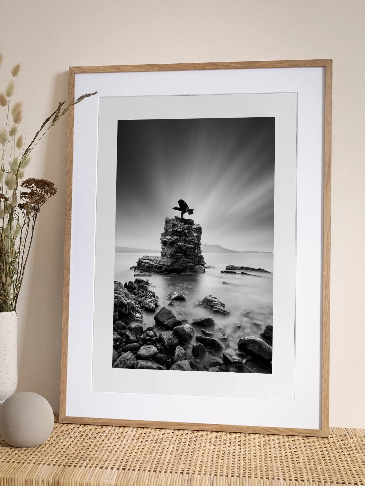 Yoga on the Rocks Poster