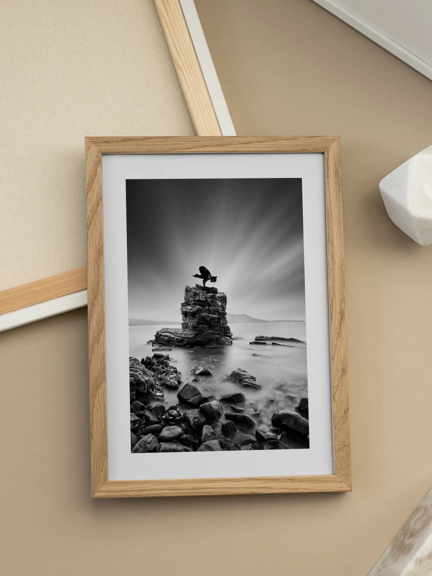 Yoga on the Rocks Poster